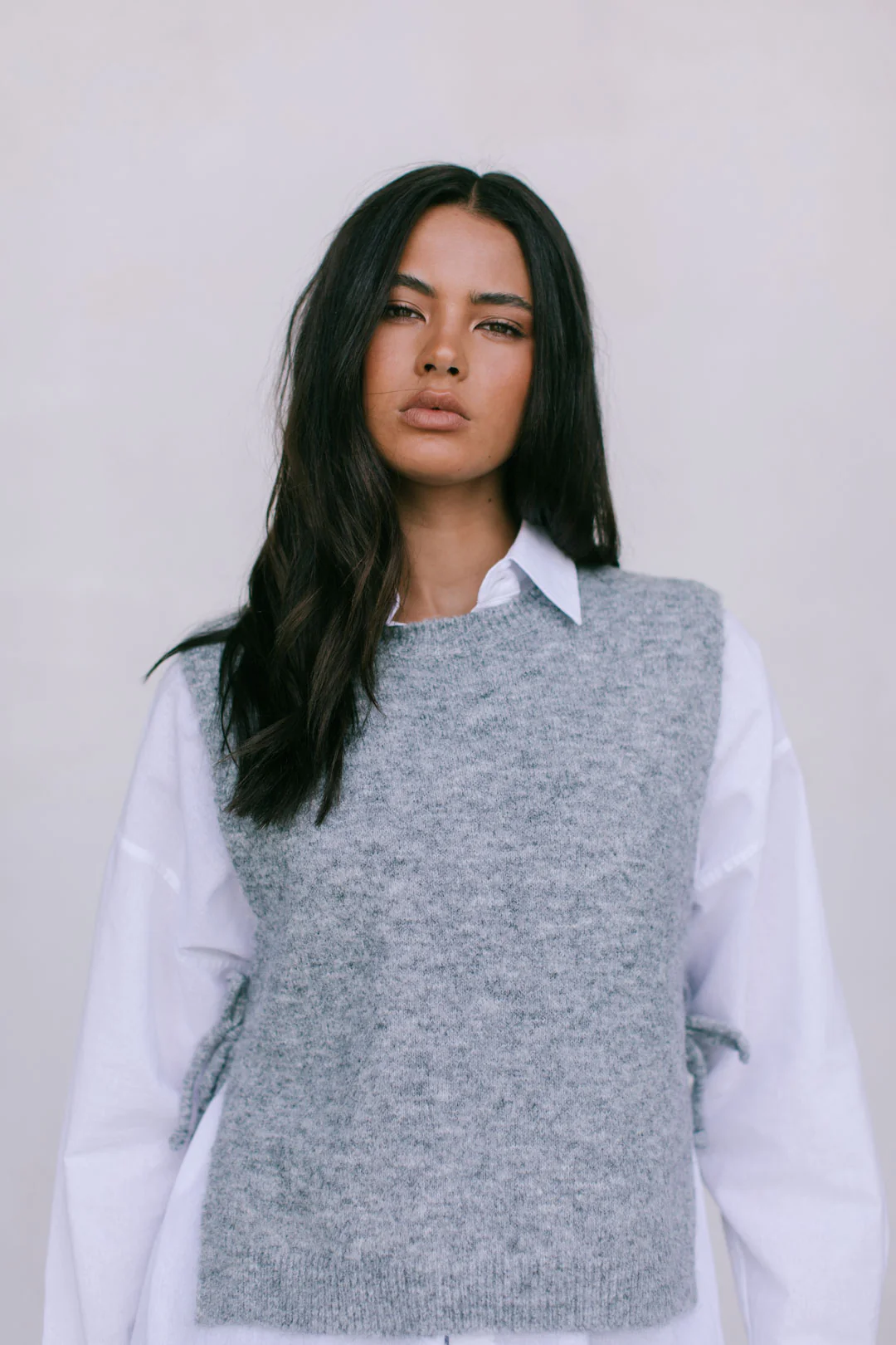 Hattie Vest Grey Marle - Image 4