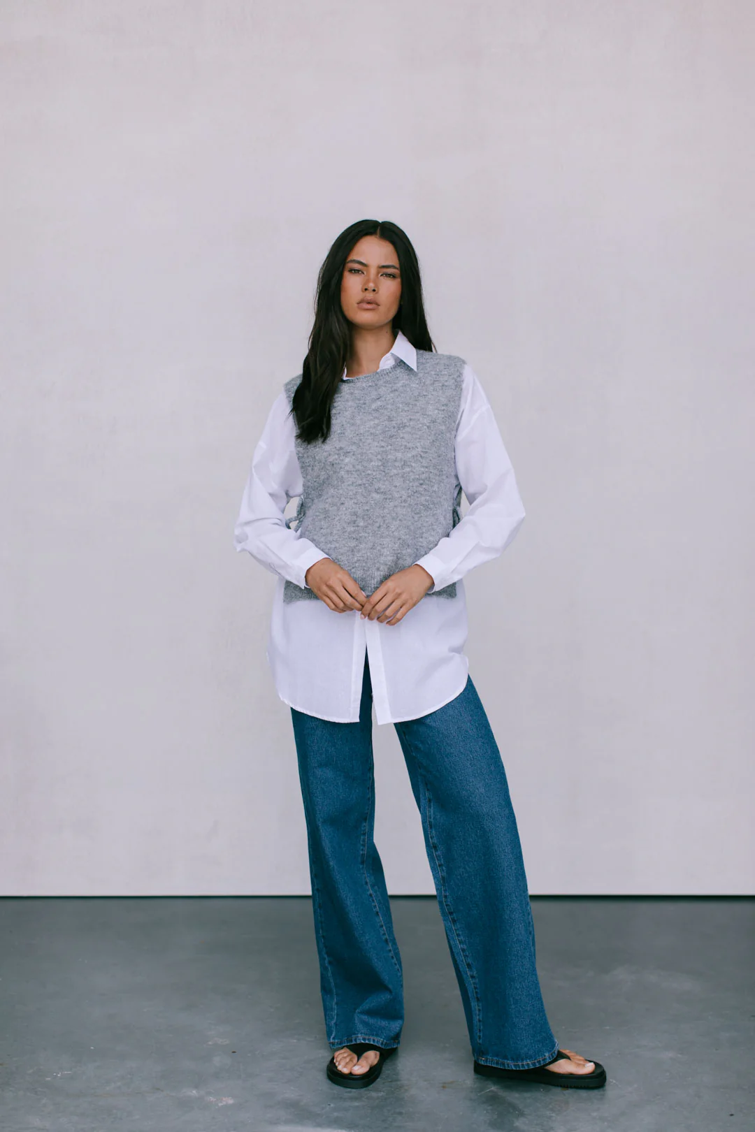Hattie Vest Grey Marle - Image 6