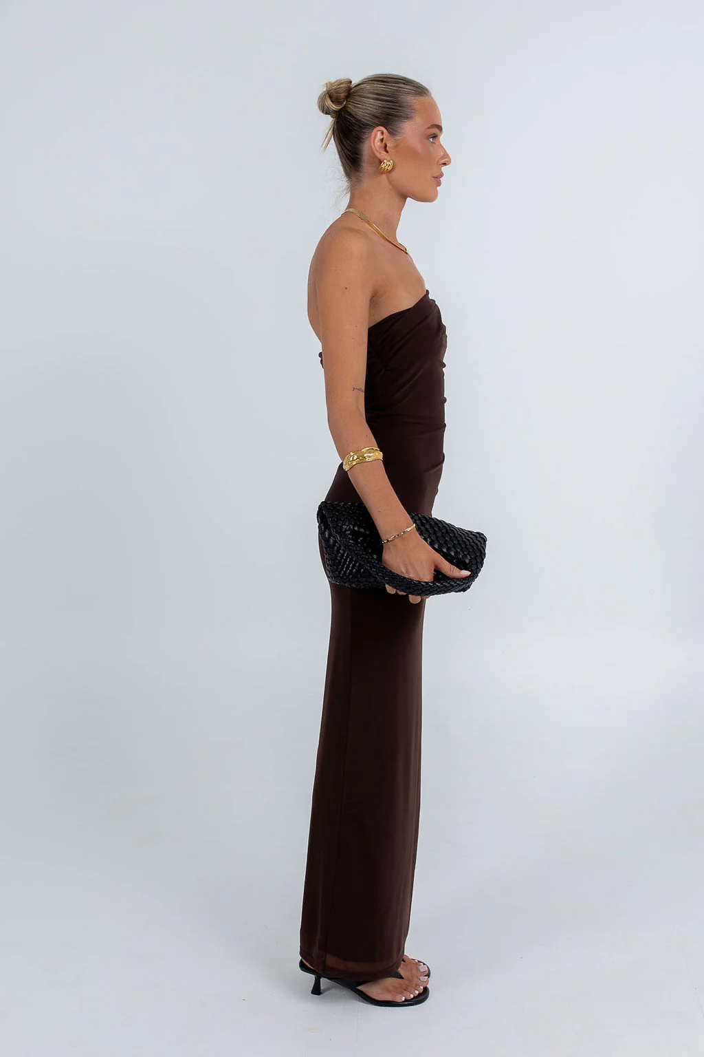 Haylee Maxi Dress Dark Chocolate - Image 8