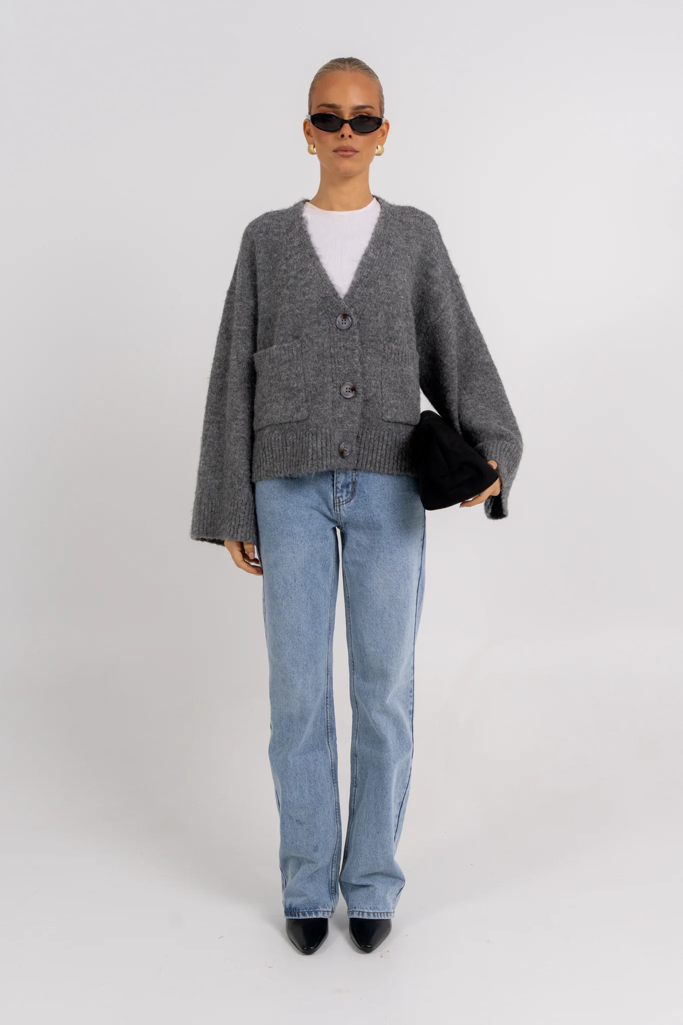 Imogen Cardigan Charcoal - Image 6