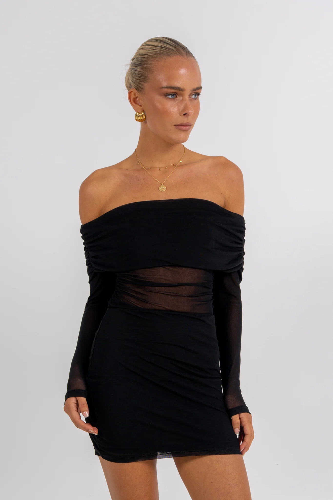 Irea Mini Dress Black - Image 6