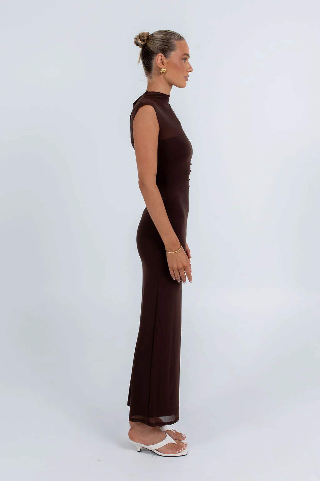 PRE ORDER Jaccie Maxi Dress Chocolate - Image 8