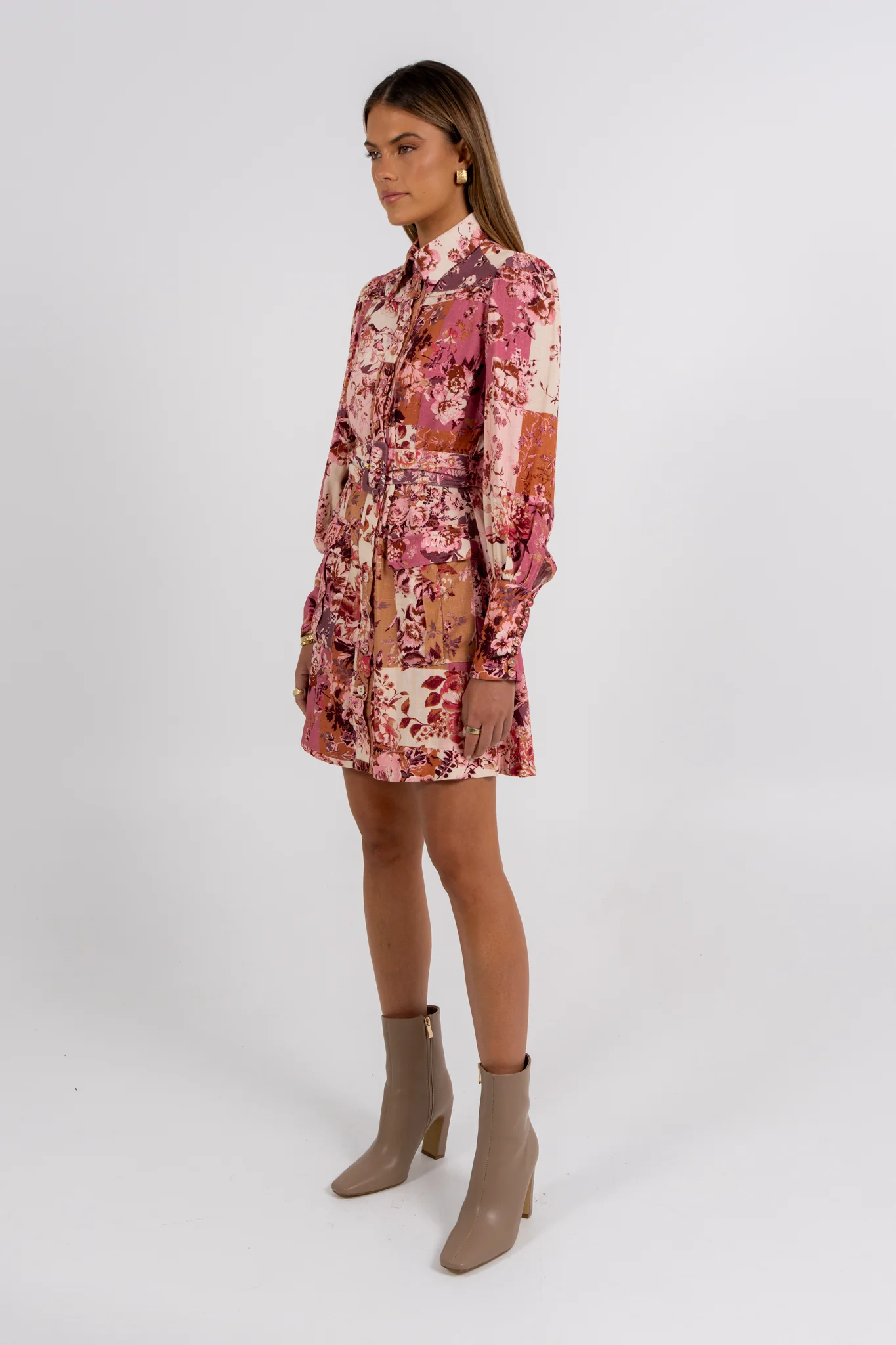 Jolanda Mini Dress Fleur Print - Image 3