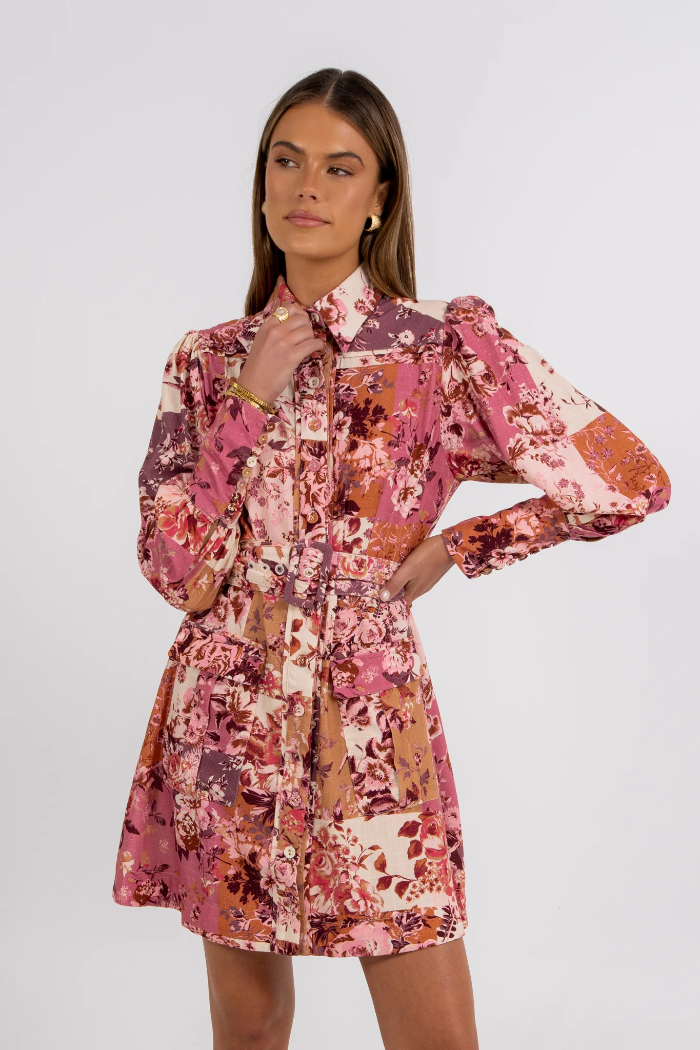 Jolanda Mini Dress Fleur Print - Image 9