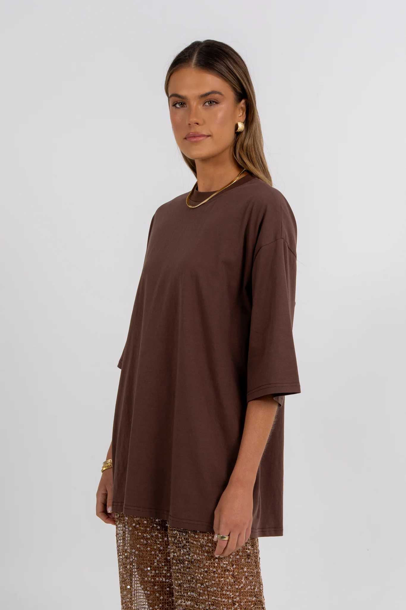 Juno Sequin Pant Mocha - Image 6