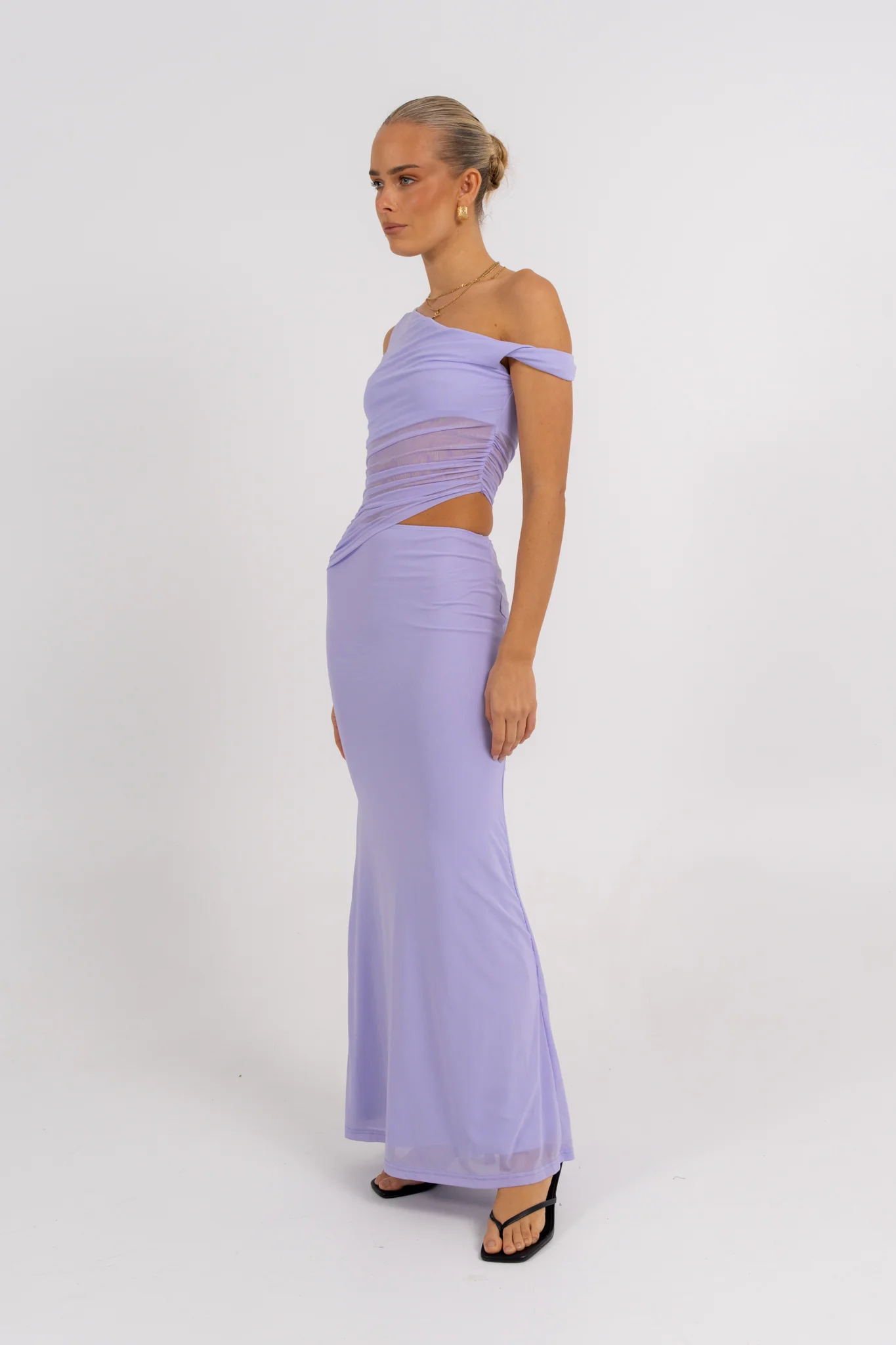 Karter Maxi Dress Lilac - Image 3