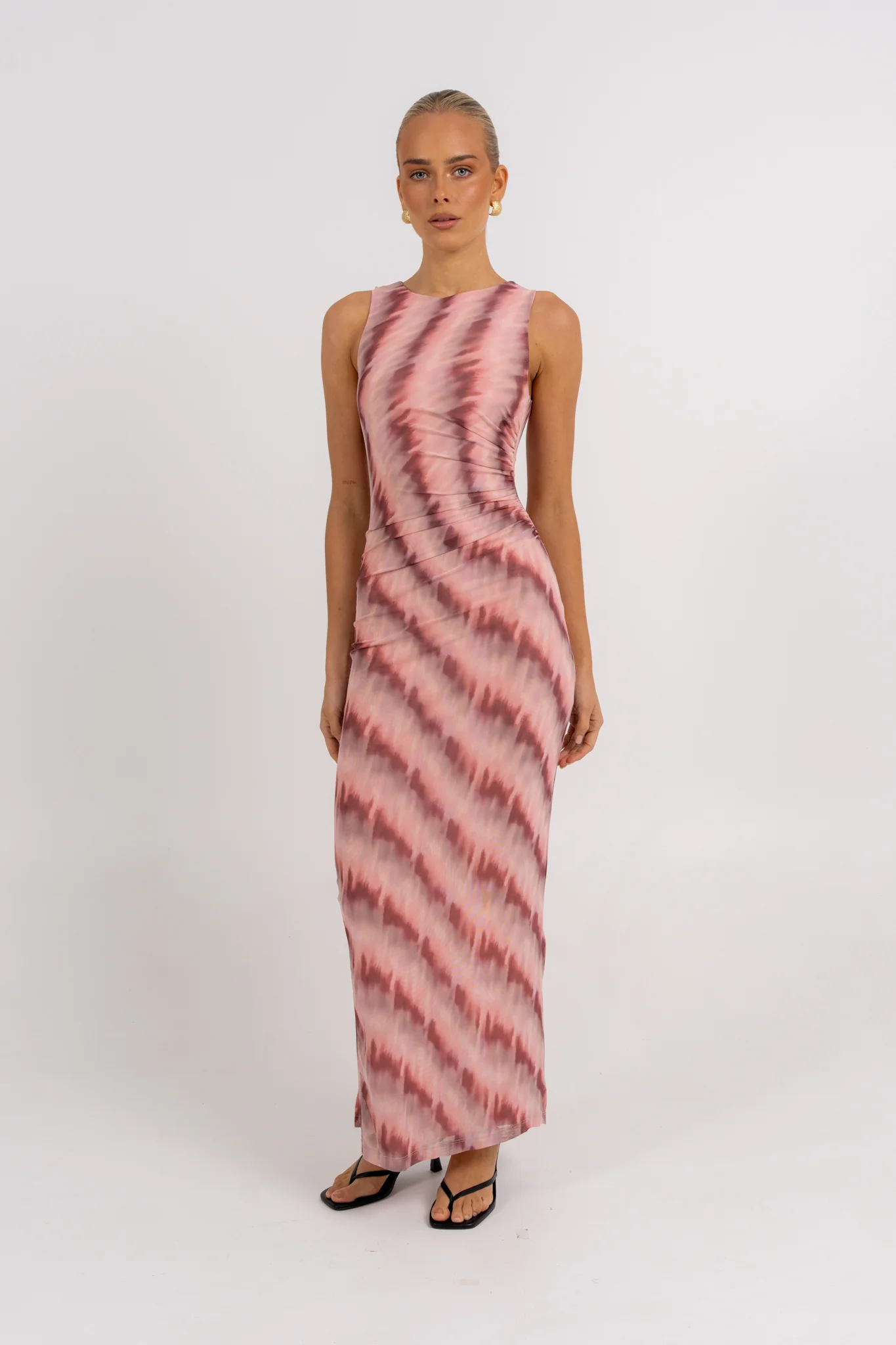 Kayla Maxi Dress Berry Watercolour - Image 6