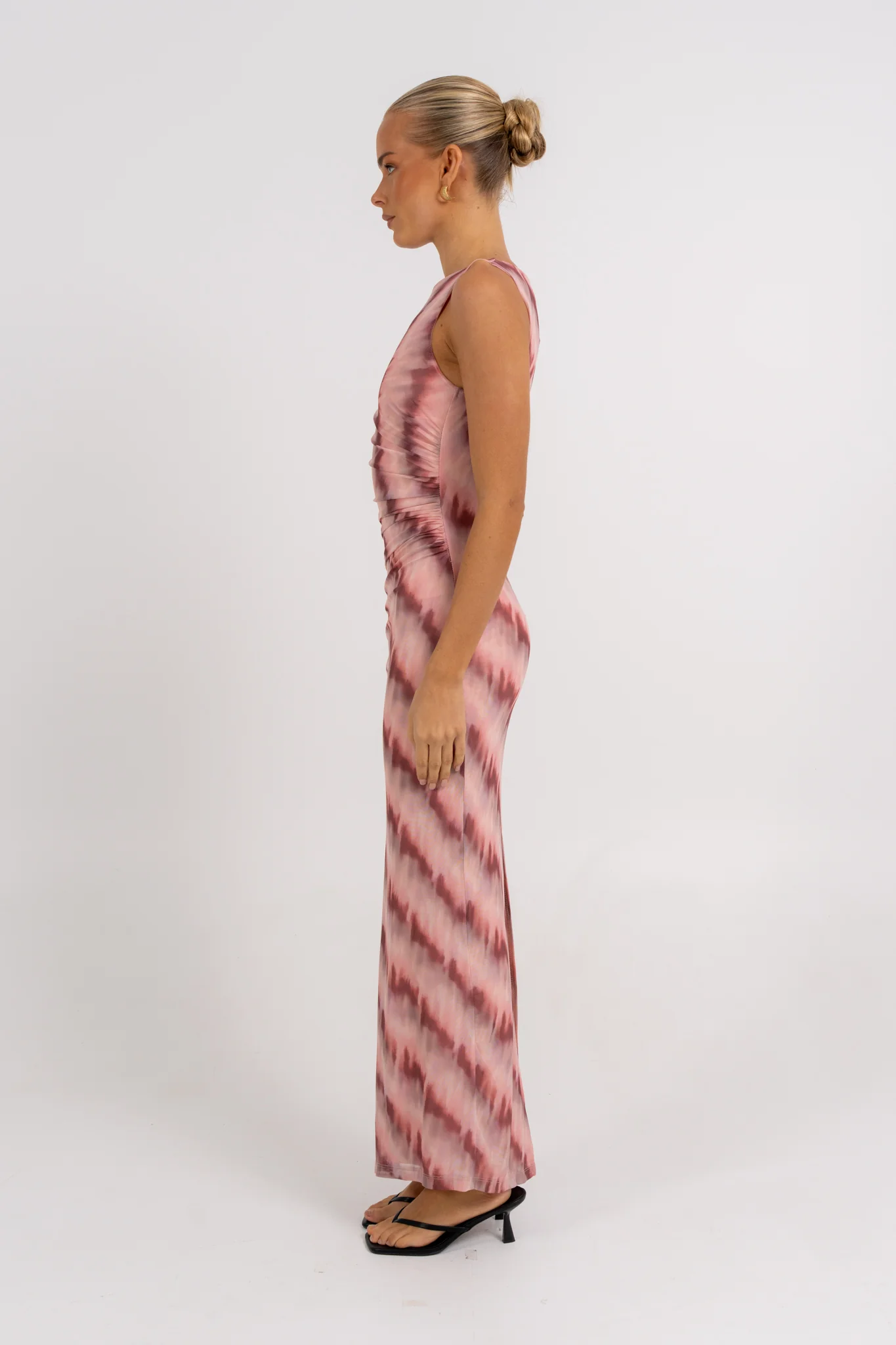 Kayla Maxi Dress Berry Watercolour - Image 8