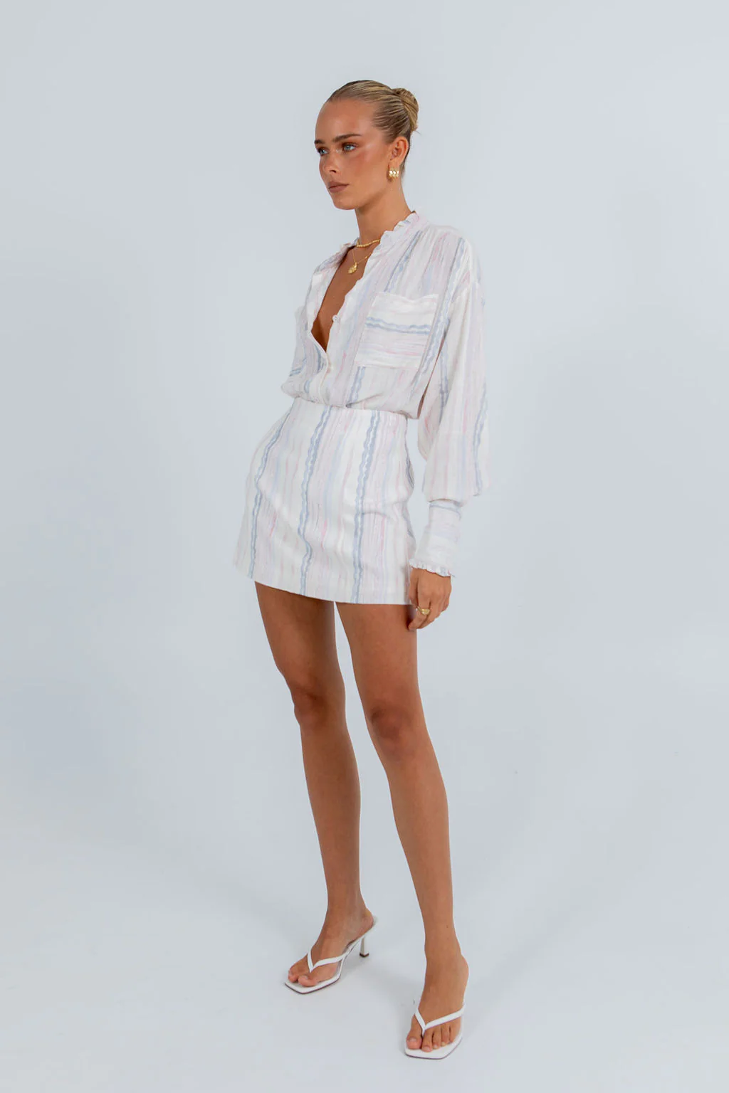 La Tinta Shirt Pastel Stripe - Image 3
