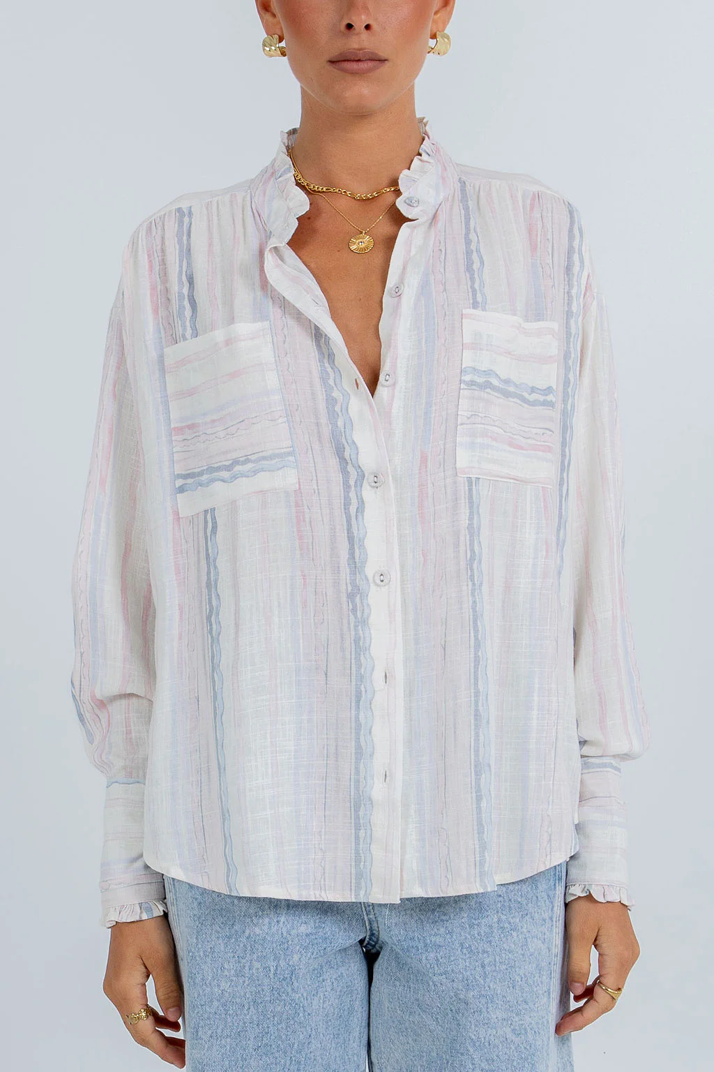 La Tinta Shirt Pastel Stripe - Image 7