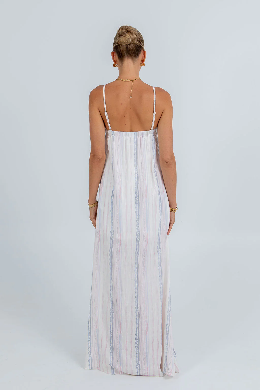 Bevissima Maxi Dress Pastel Stripe - Image 5