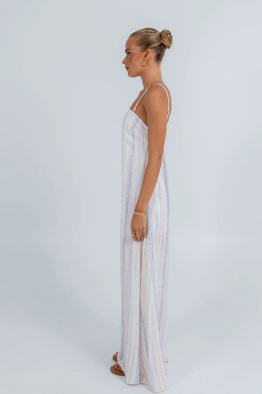 Bevissima Maxi Dress Pastel Stripe - Image 7