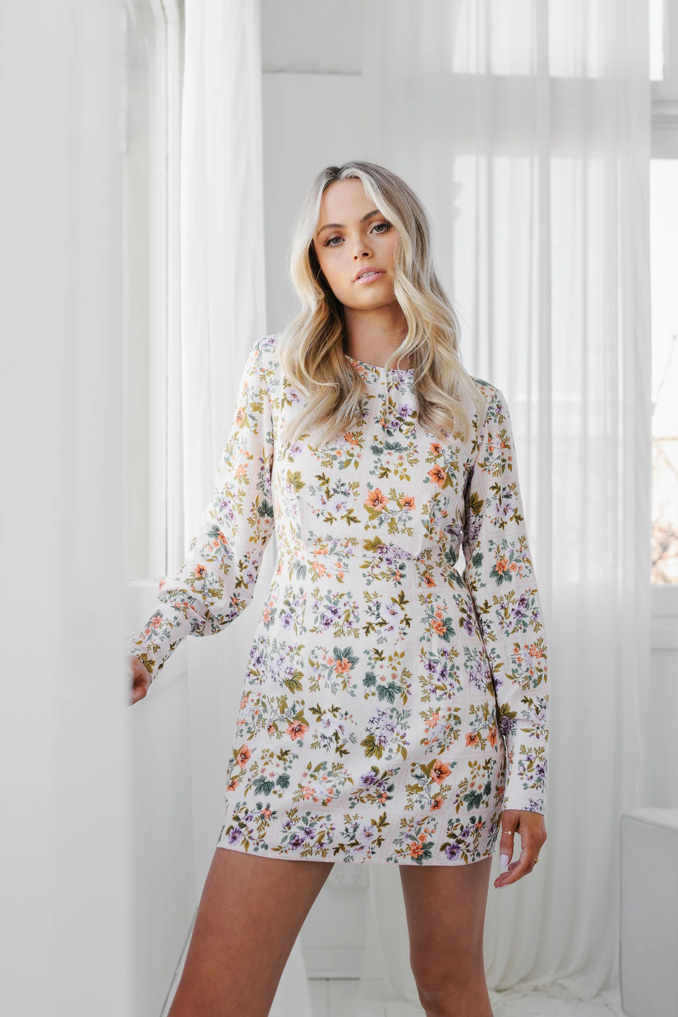 Lolto Mini Dress Floral Tile - Image 21