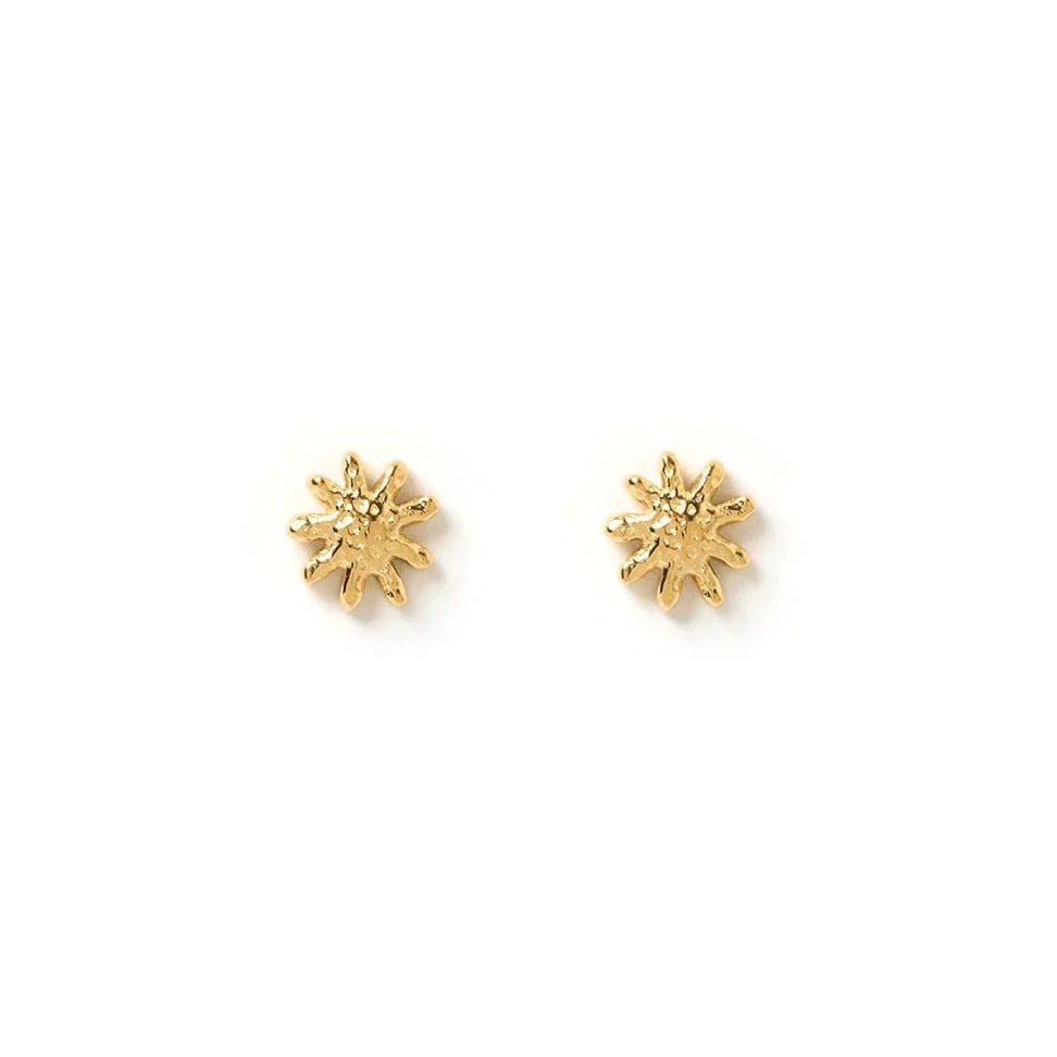 Magnolia Small Earrings Gold - Image 2