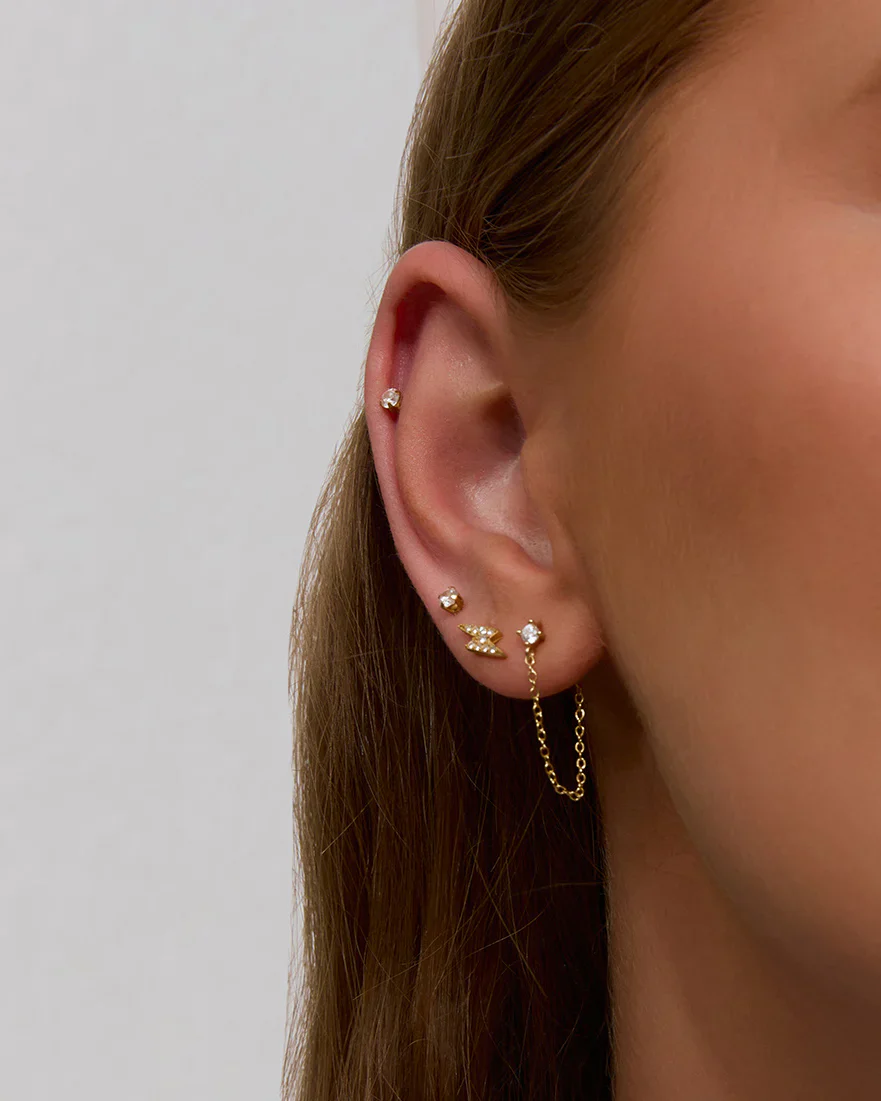 Mia Earrings Gold - Image 2