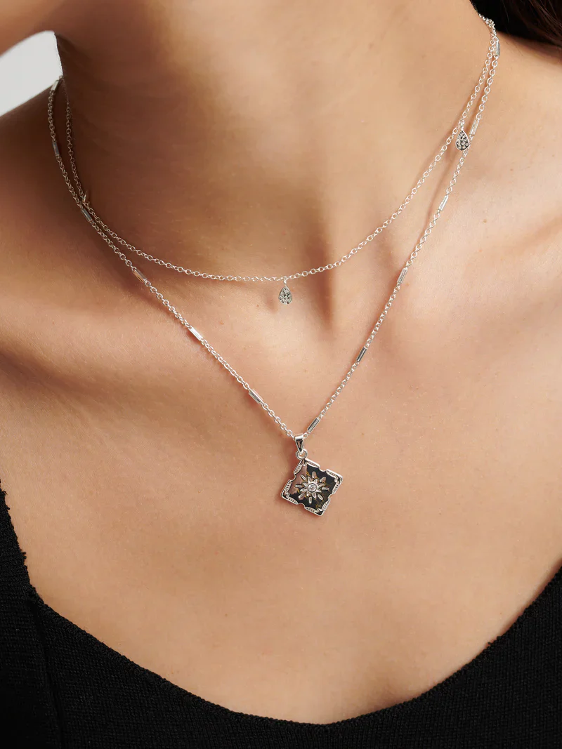Mari Necklace Silver - Image 4