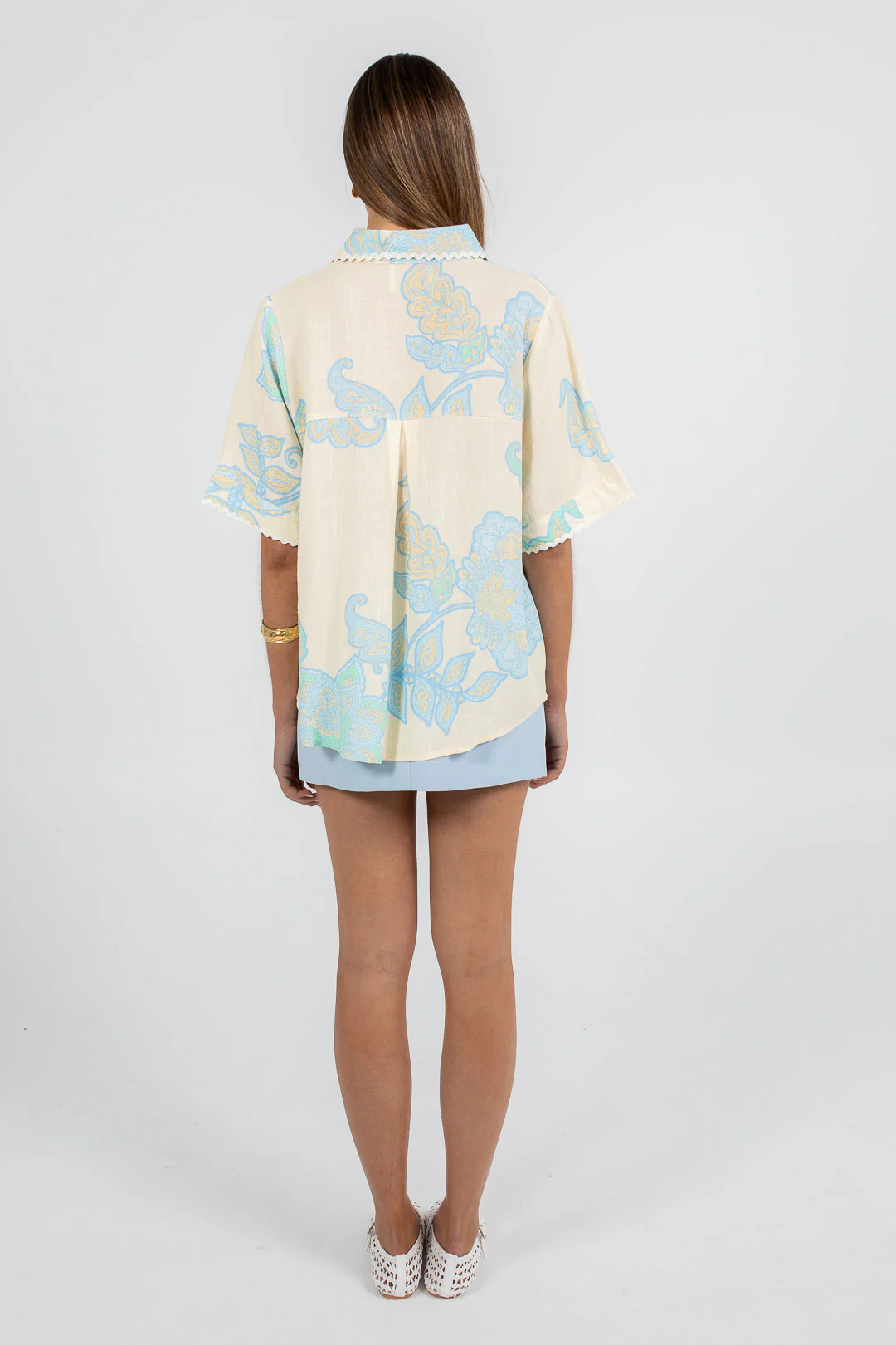 Nellie Mini Skirt Powder Blue - Image 12