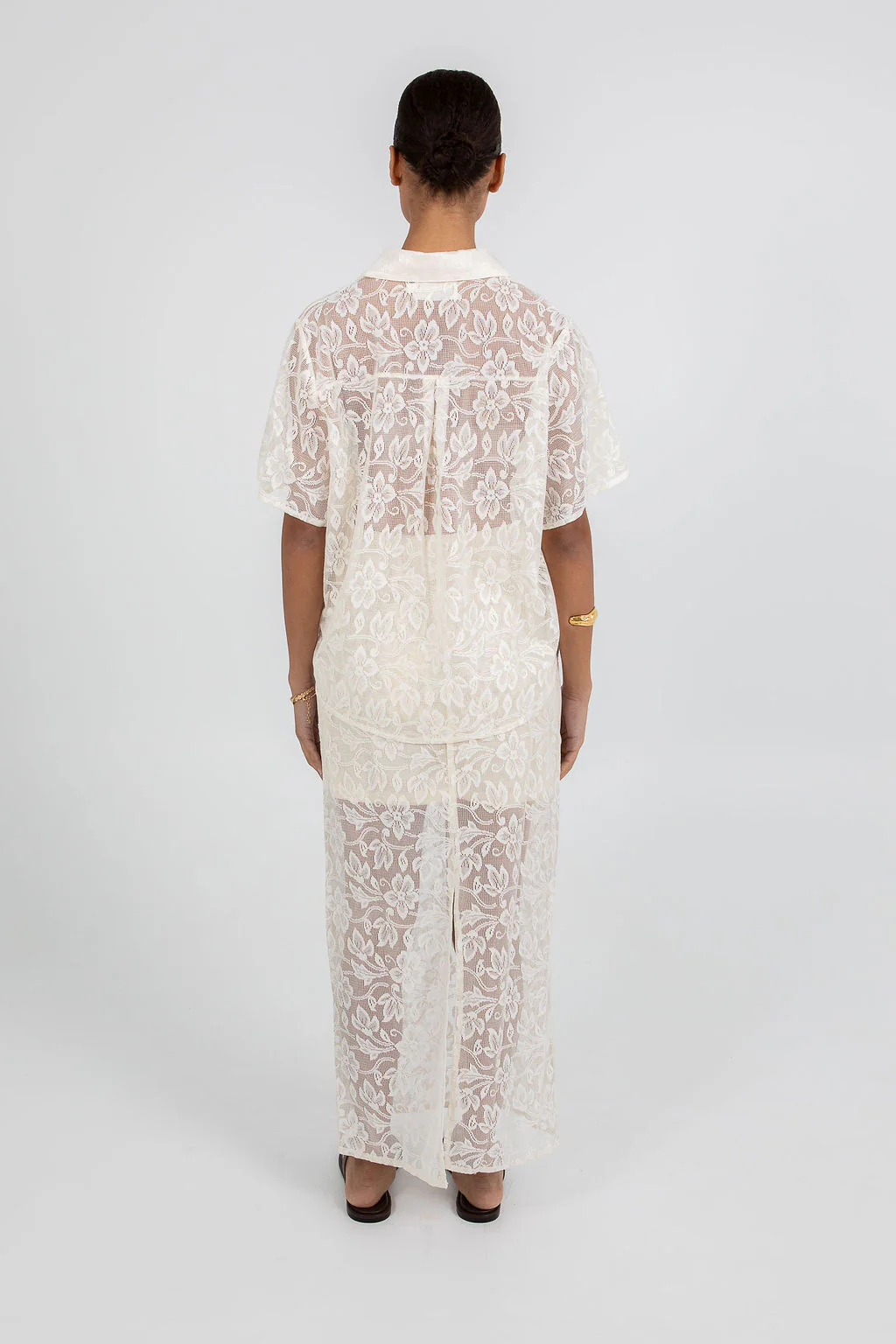 Nelly Lace Skirt Cream - Image 10