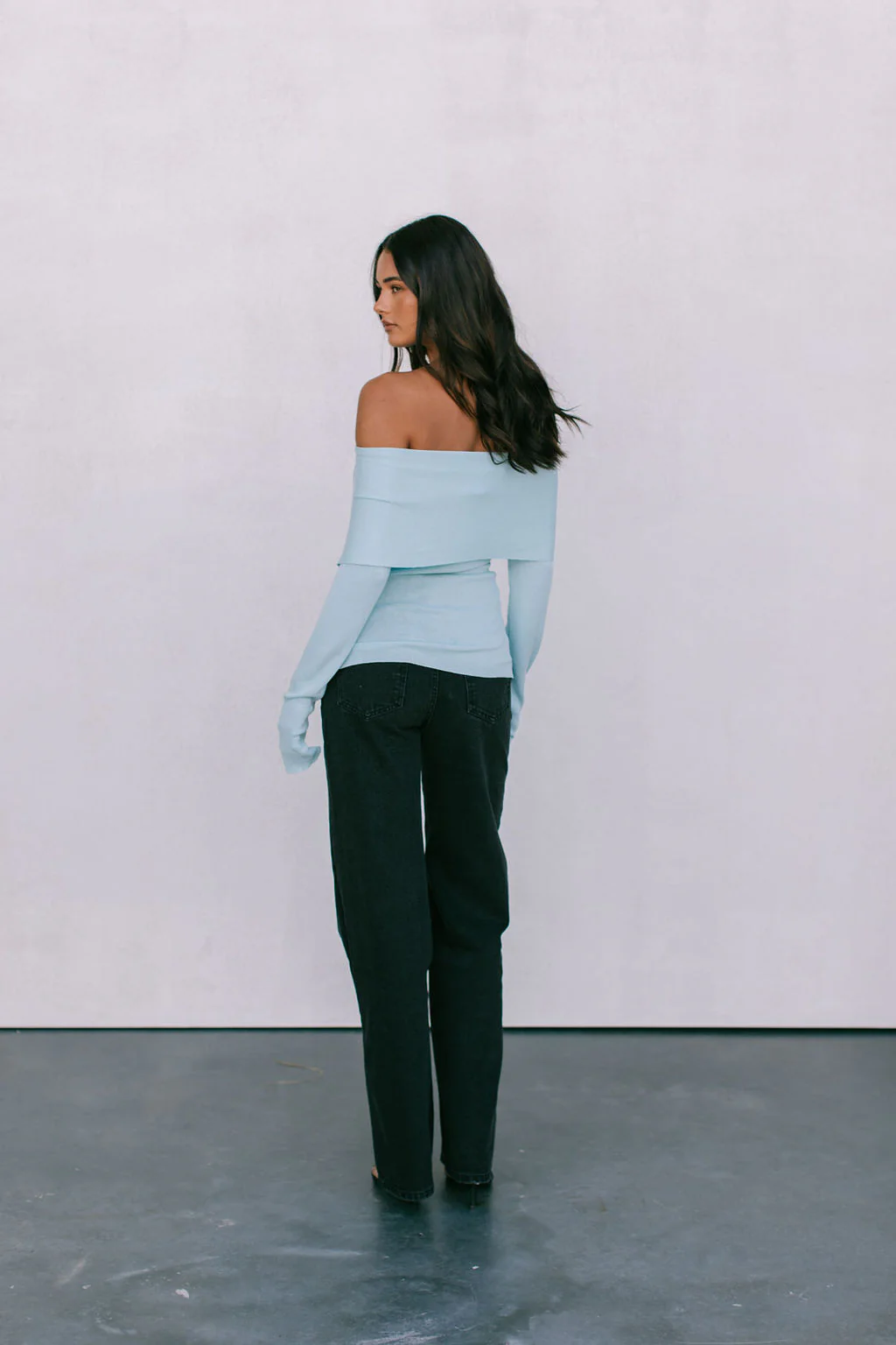 Nima Long Sleeve Top Baby Blue - Image 10