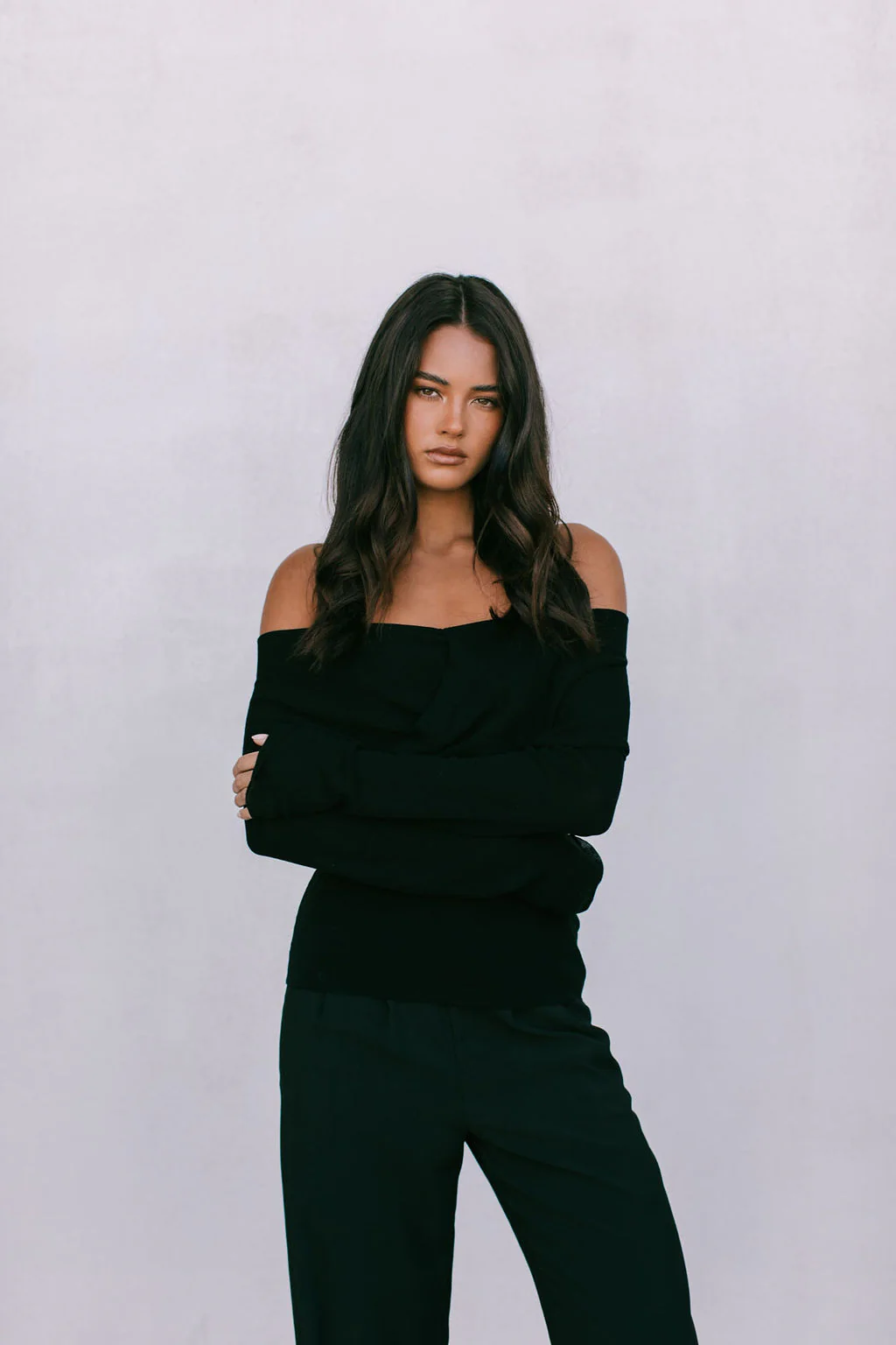 Nima Long Sleeve Top Black - Image 8