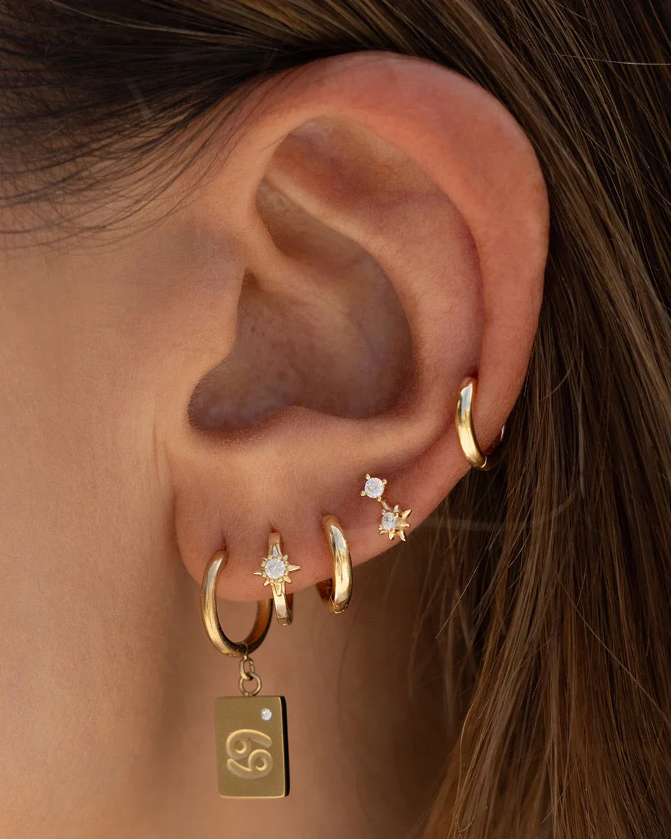 Nova Earrings Gold - Image 2