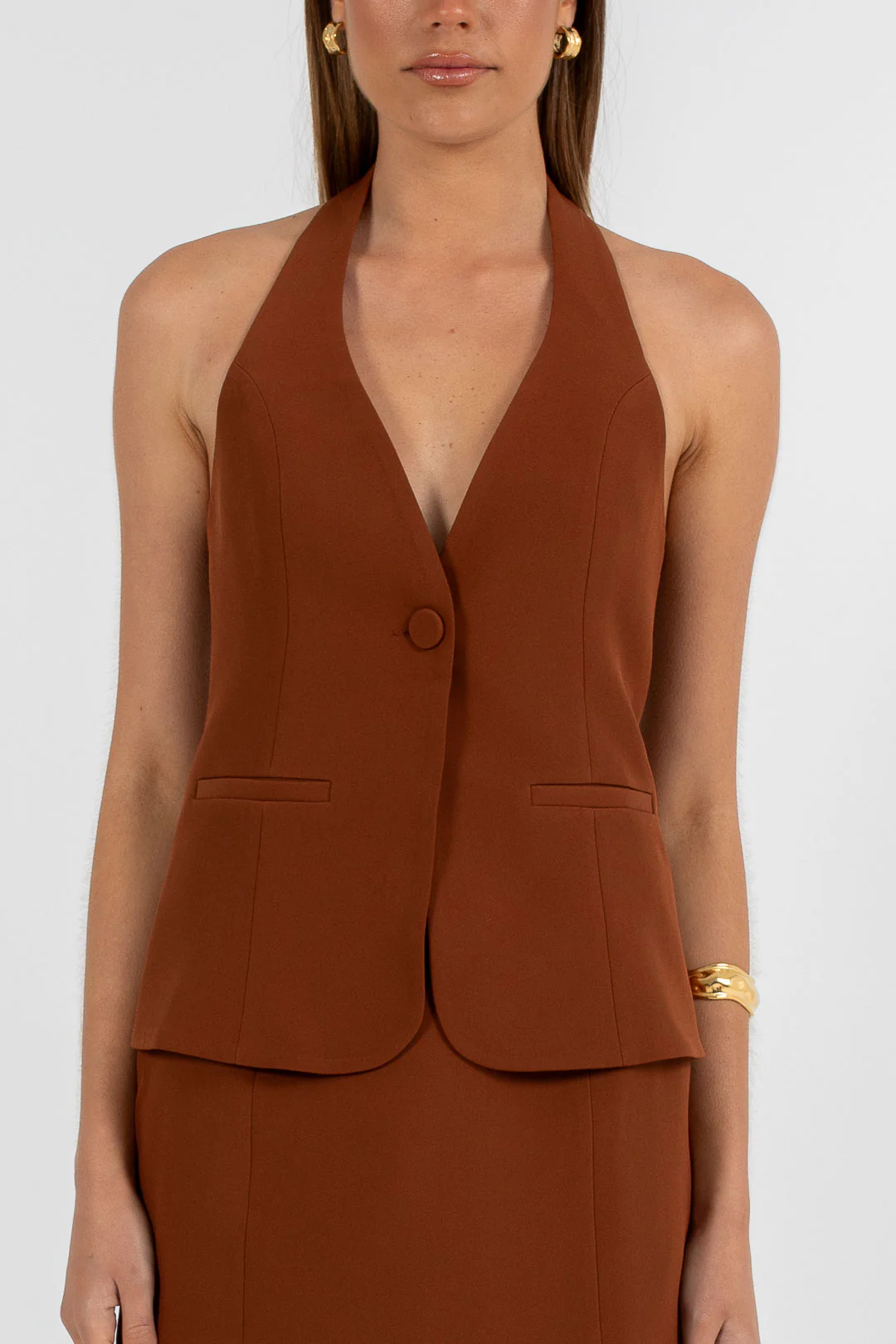 Oden Halter Top Brown - Image 4