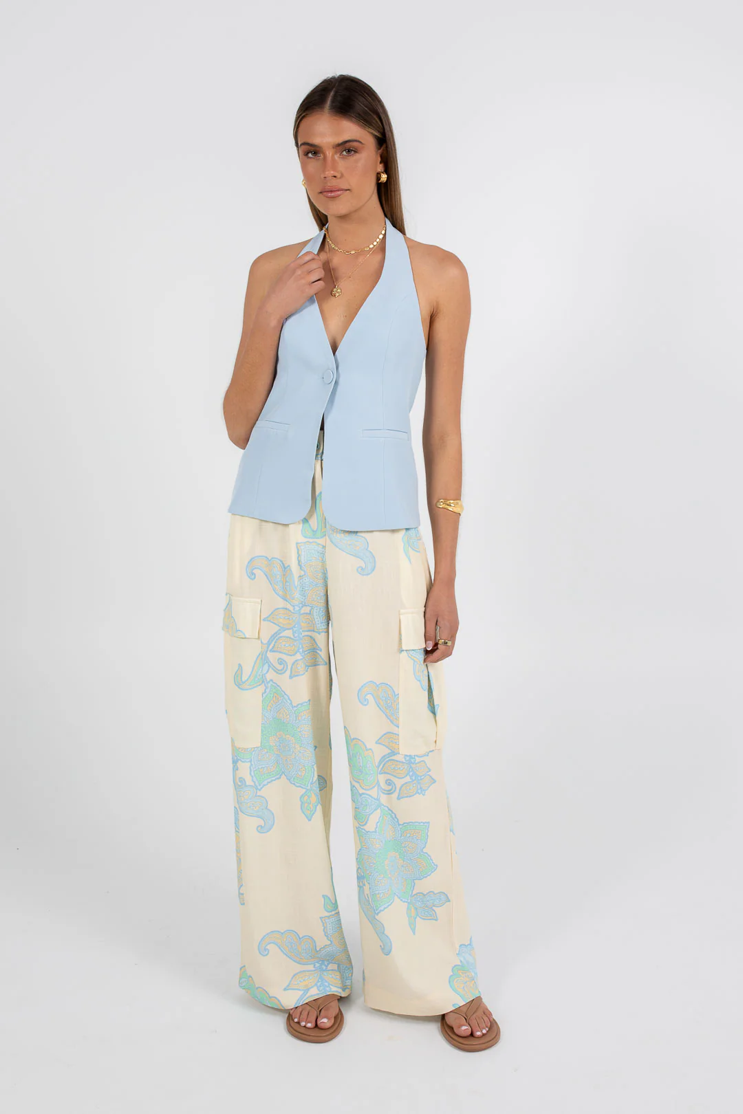Oden Halter Top Powder Blue - Image 9