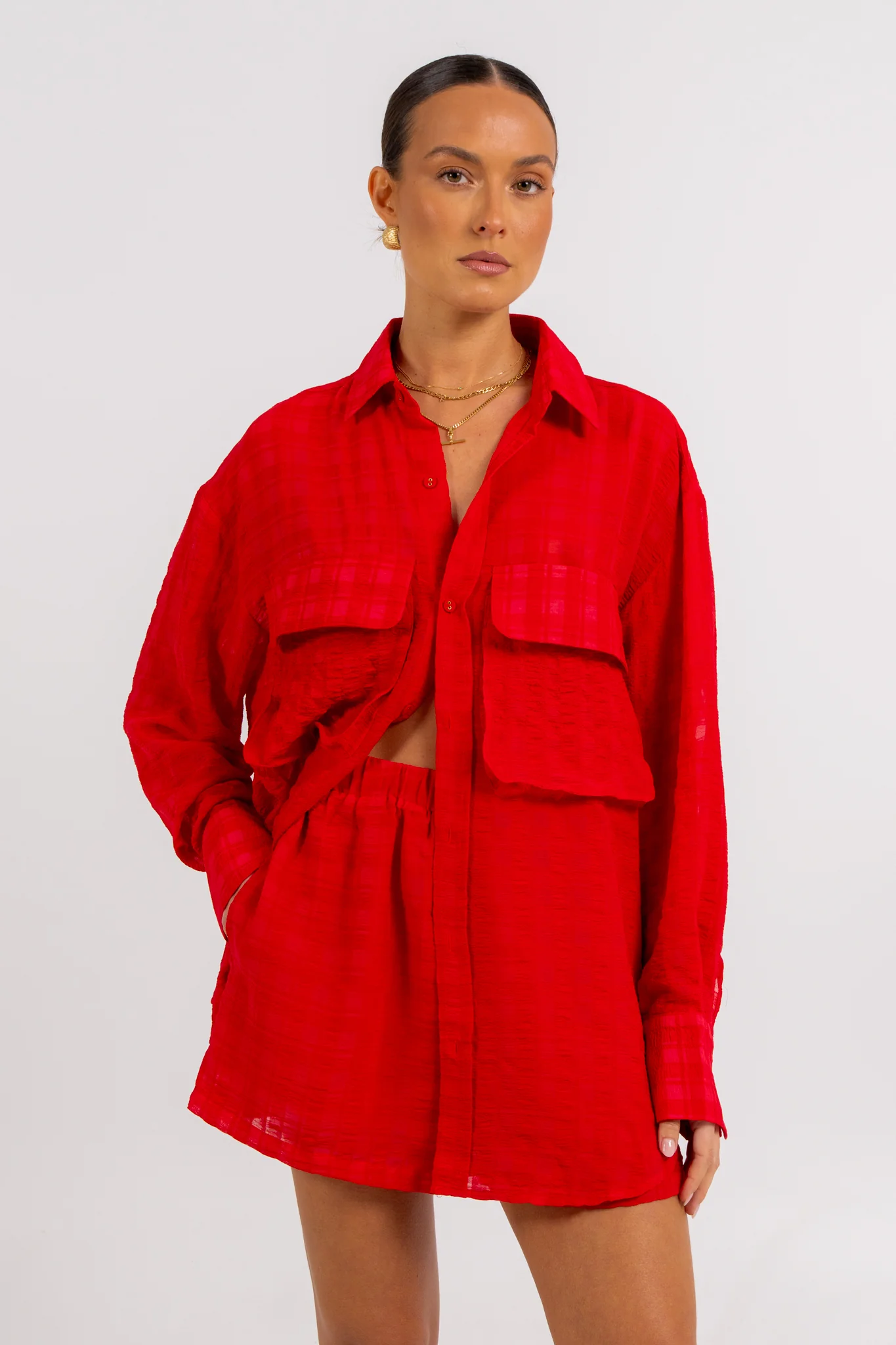 Olinda Short Red - Image 5