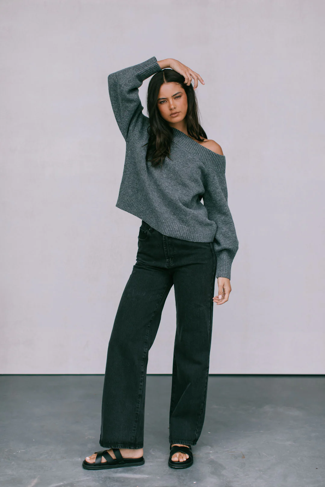 Omerson Jumper Charcoal Grey - Image 8