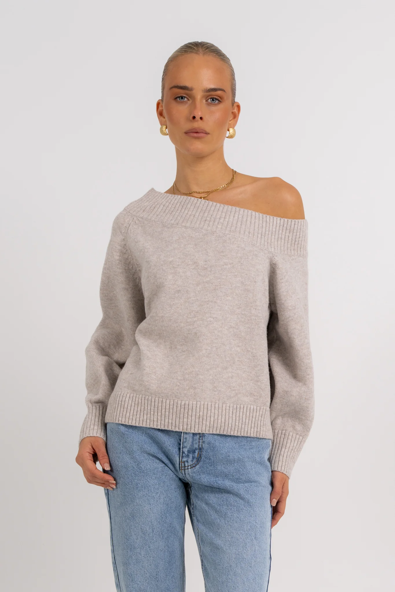 Omerson Jumper Oatmeal Marle - Image 5