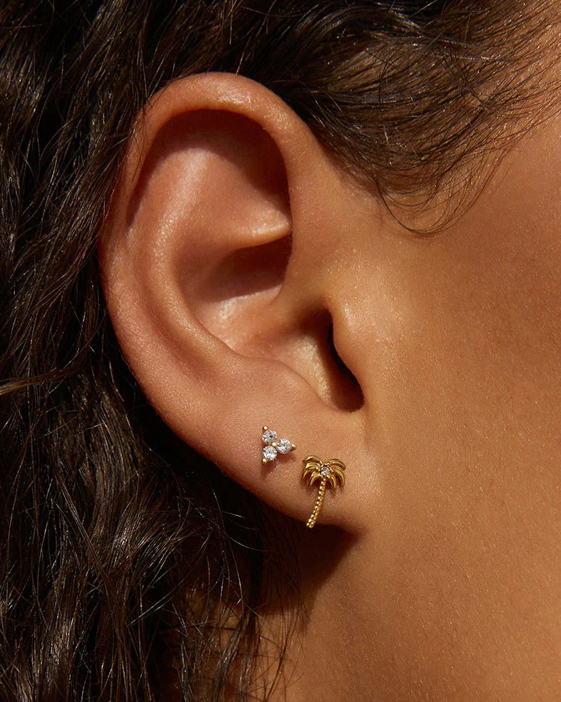 Palm Springs Earrings Gold - Image 3