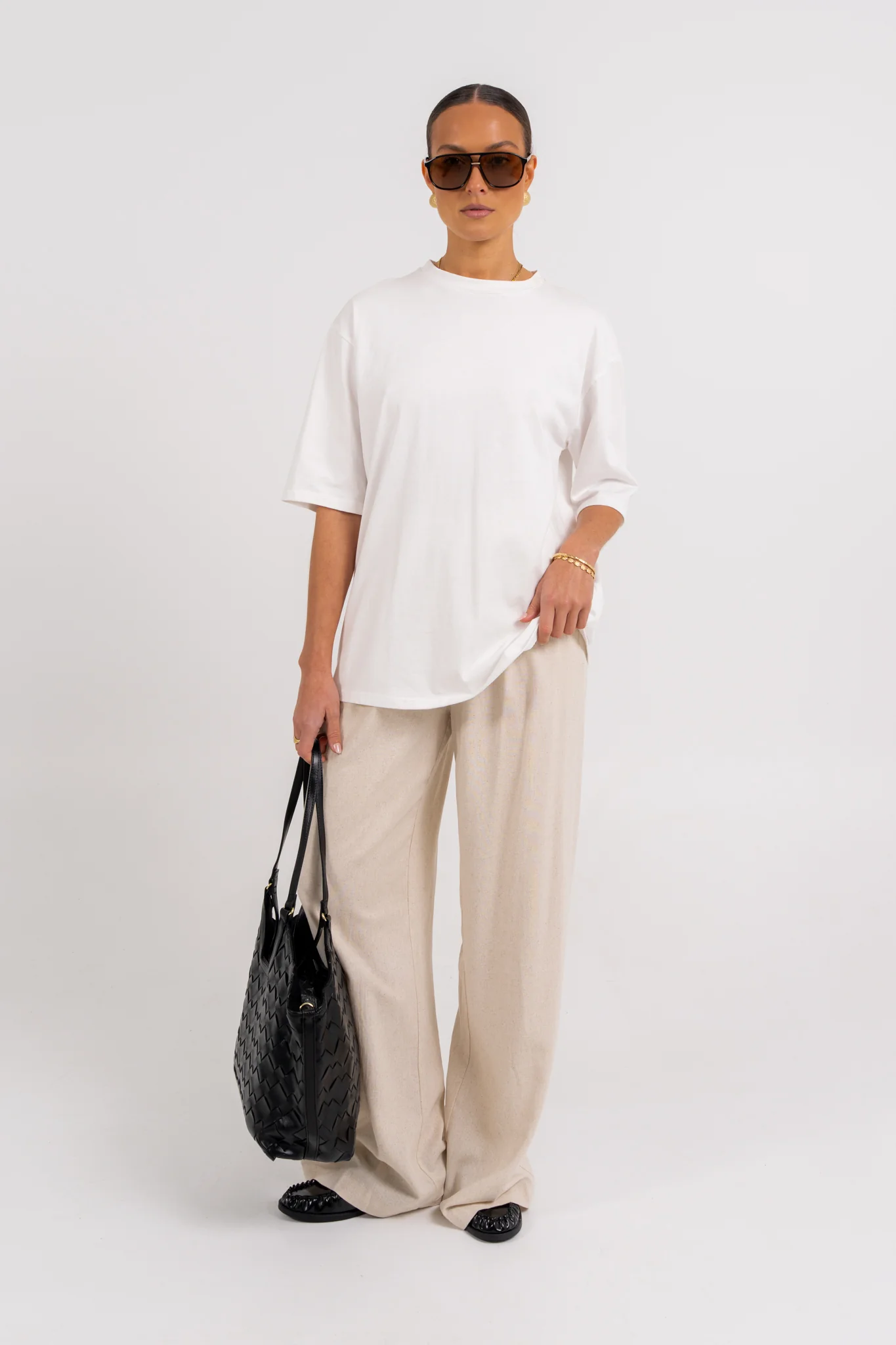 Pazzo Linen Pants Oatmeal - Image 6