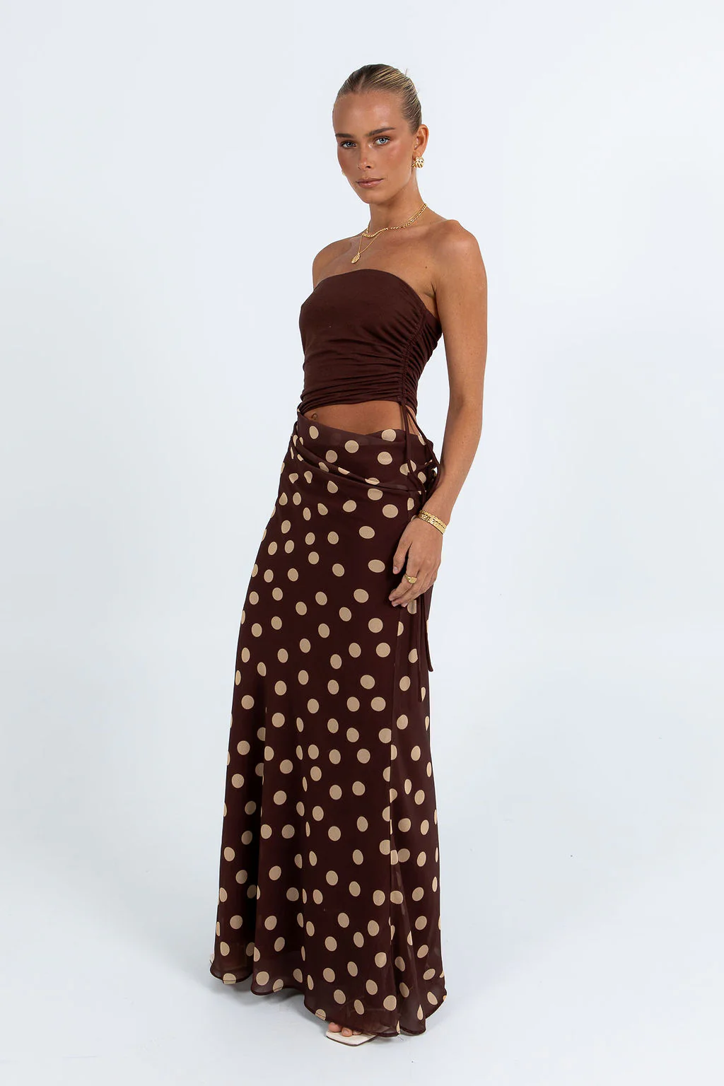 PRE ORDER Bessina Maxi Dress Polka Dot - Image 11