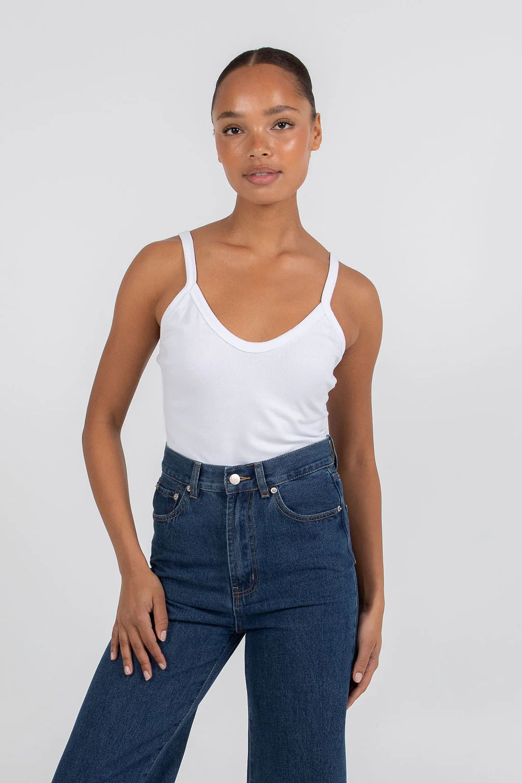 Carissa Wide Leg Jeans Classic Blue - Image 2