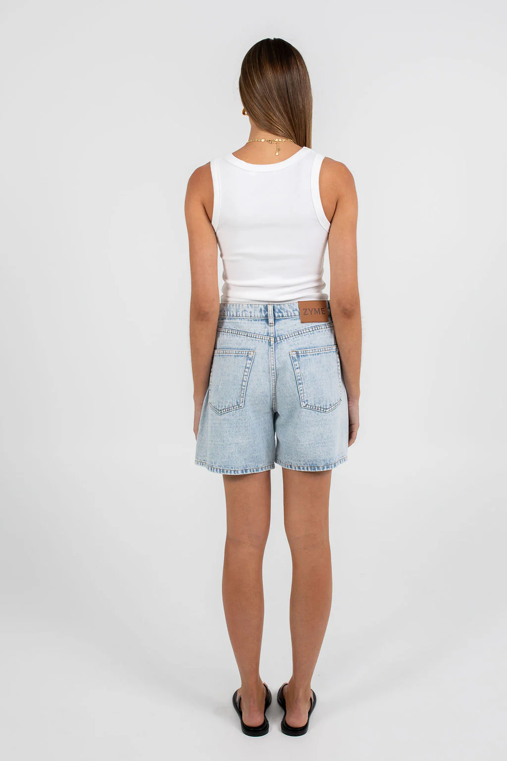 Evie Denim Short Light Mineral Wash - Image 2