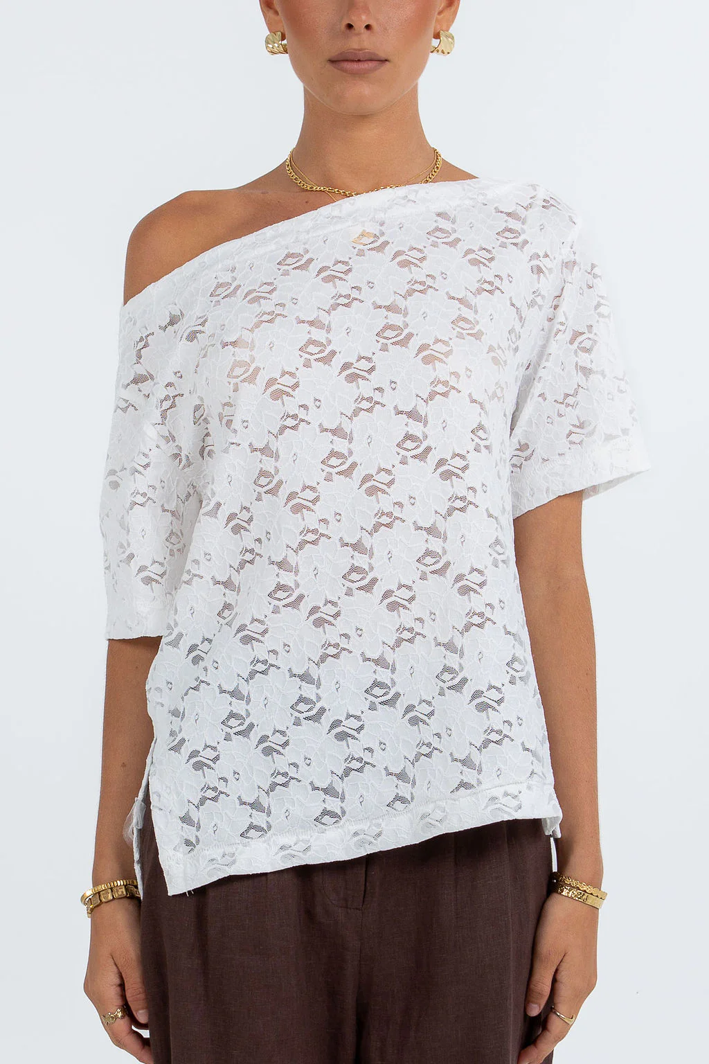 Kelsey Lace Top White - Image 3