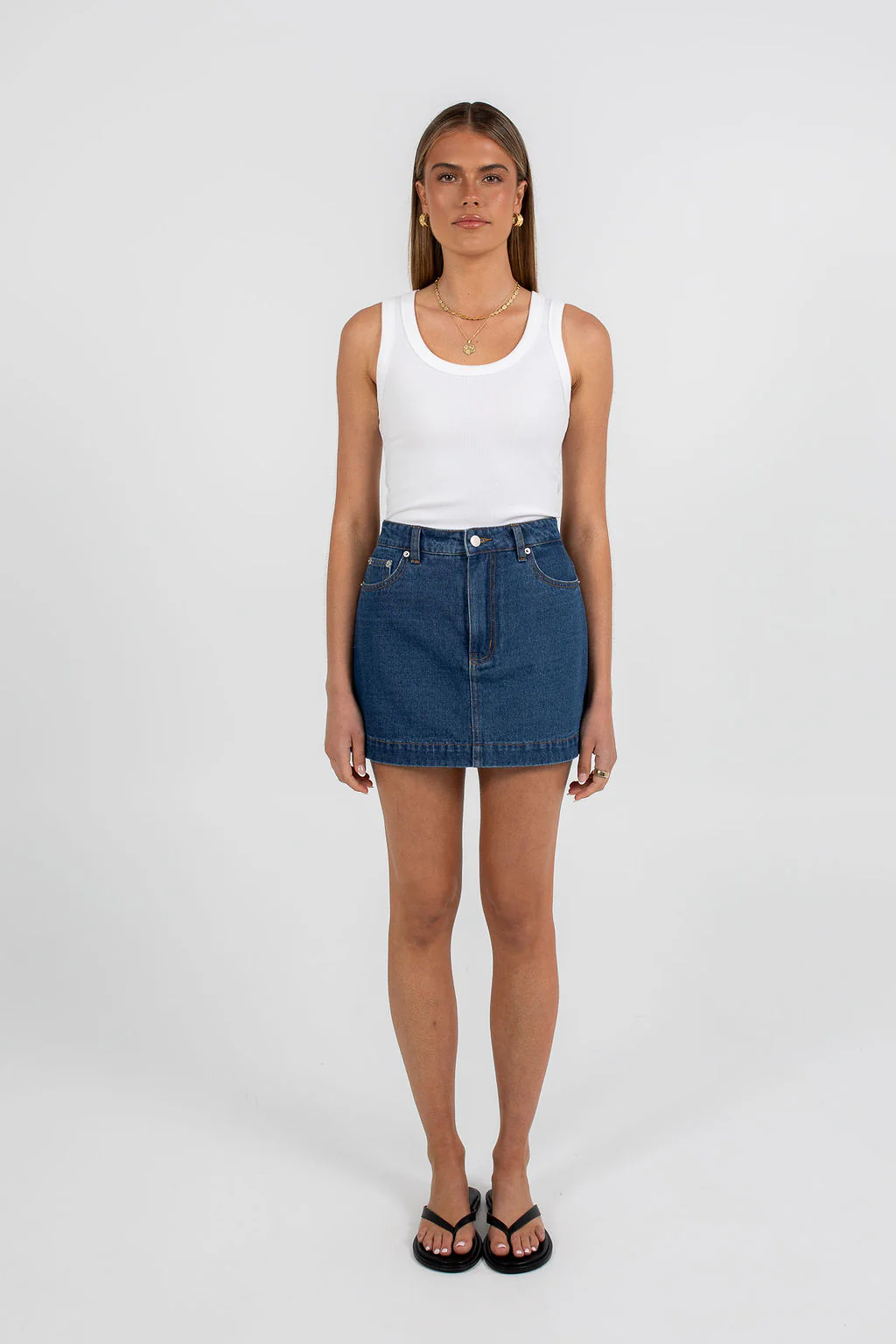 Lucy Denim Skort Classic Blue - Image 3