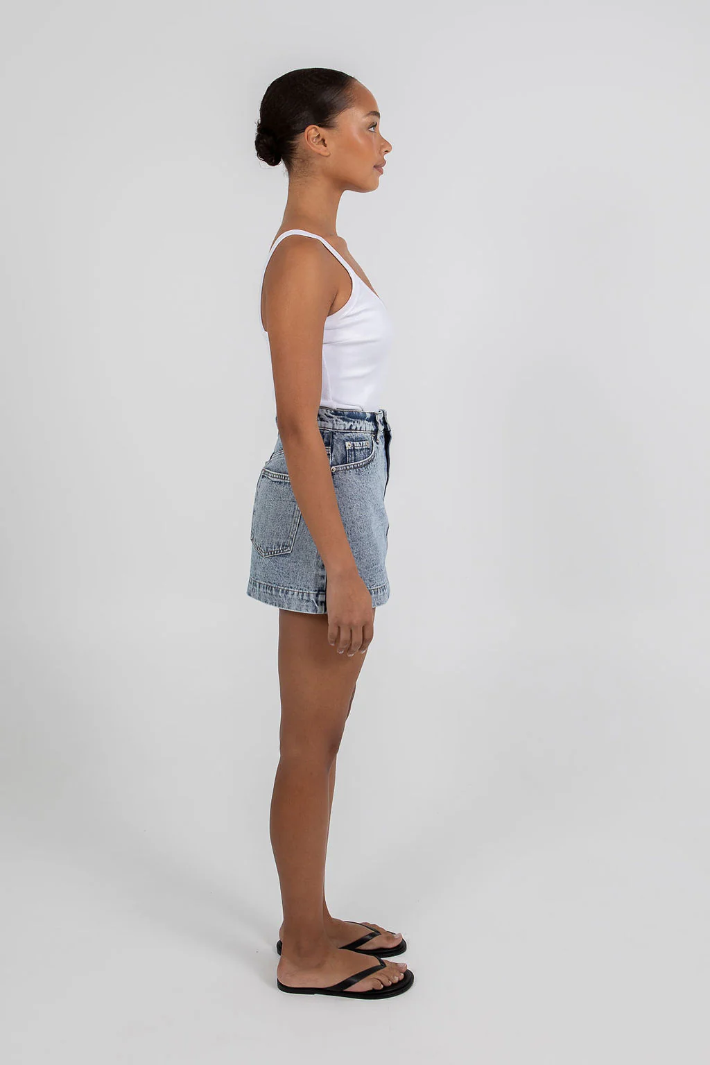 Lucy Denim Skort Dark Mineral Wash - Image 3