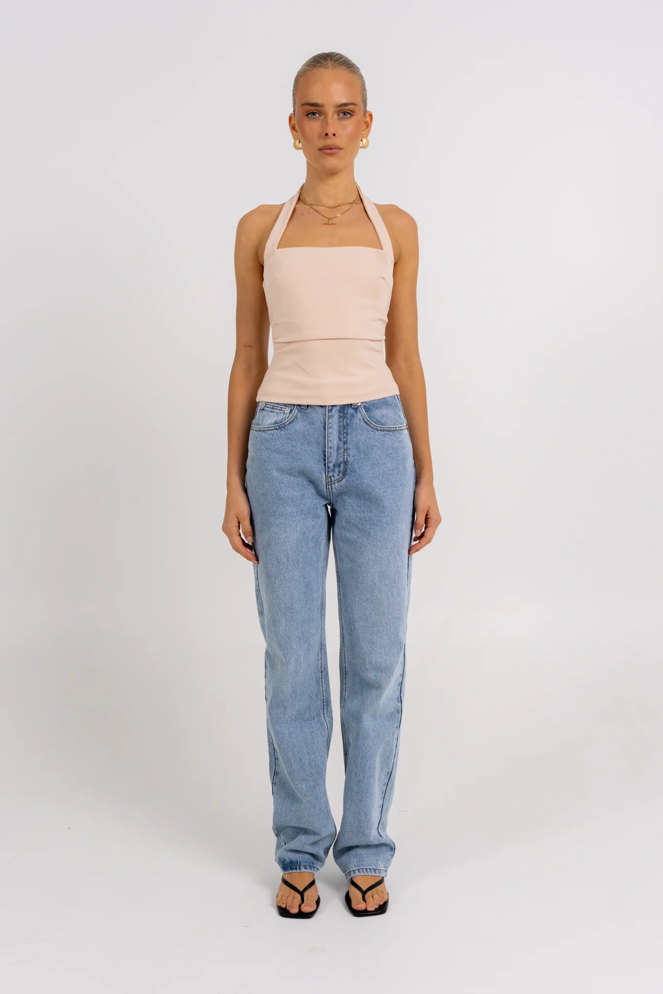 Rilee Halter Top Bone - Image 6