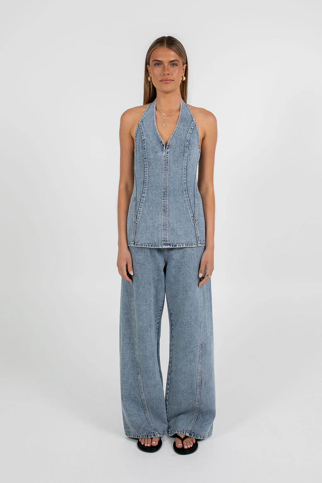 Rumi Denim Top Dark Mineral Wash - Image 5
