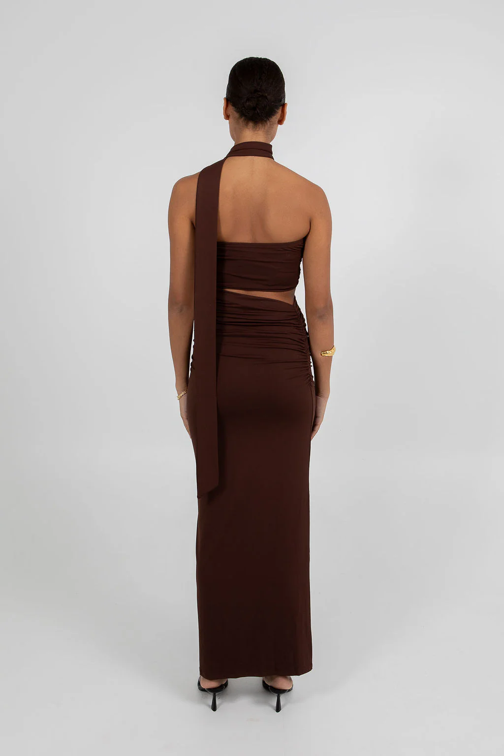 Urja Maxi Dress Chocolate - Image 5