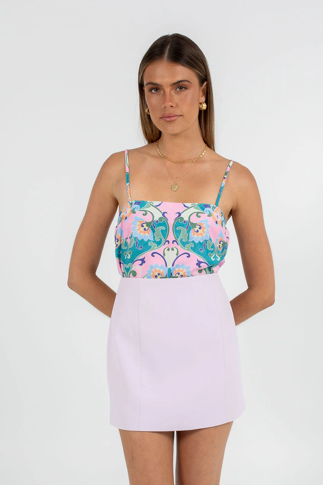 Nellie Mini Skirt Pastel Lilac - Image 10