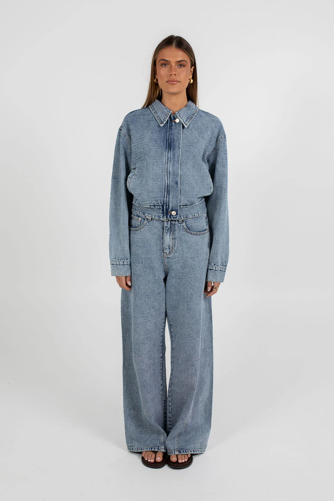Vue Denim Jacket Dark Mineral Wash - Image 5