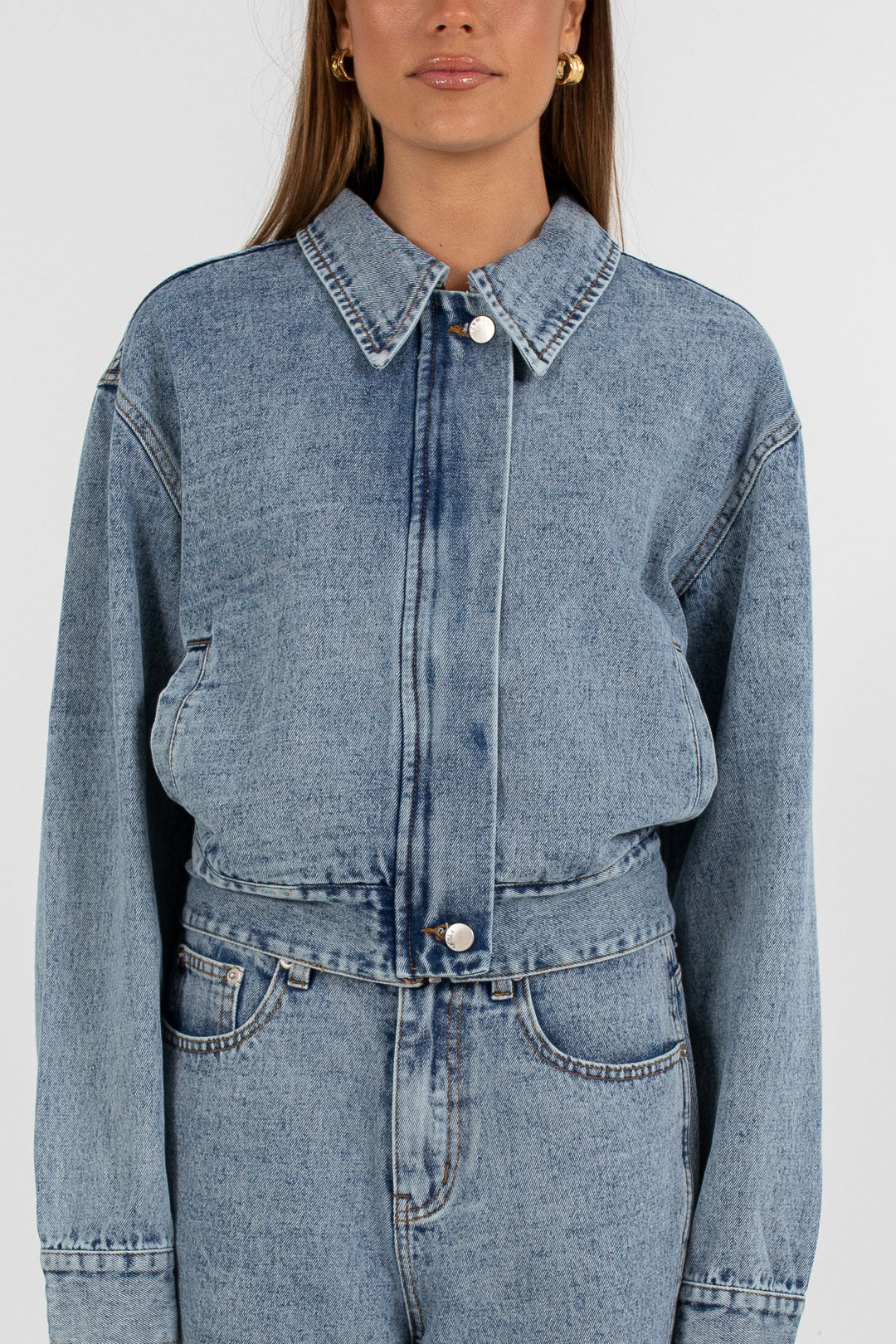 Vue Denim Jacket Dark Mineral Wash - Image 6