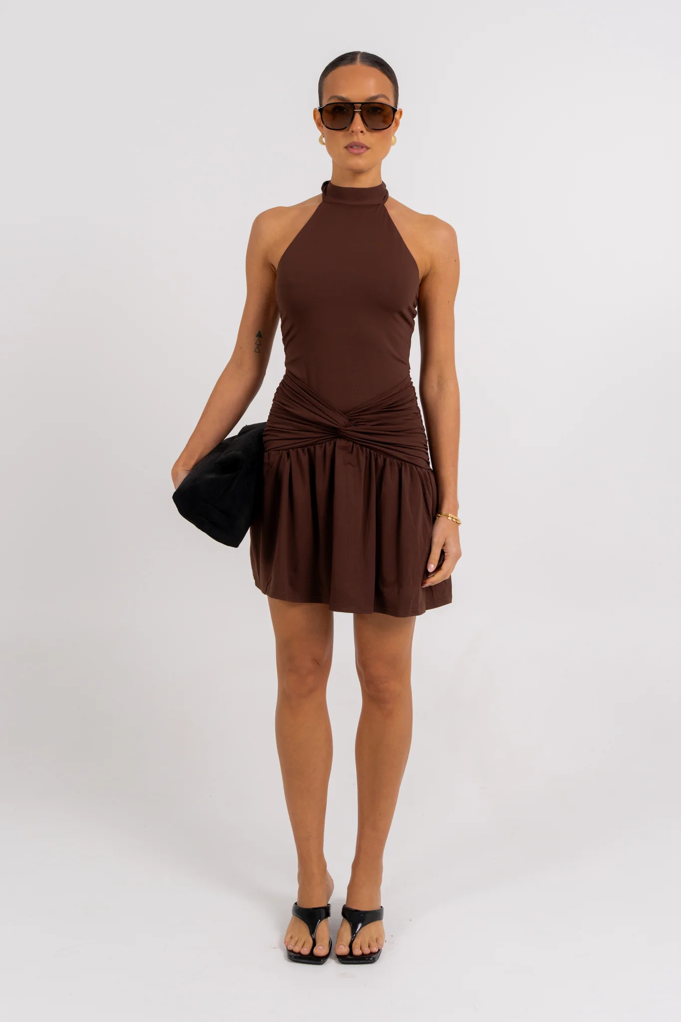Xena Mini Dress Chocolate