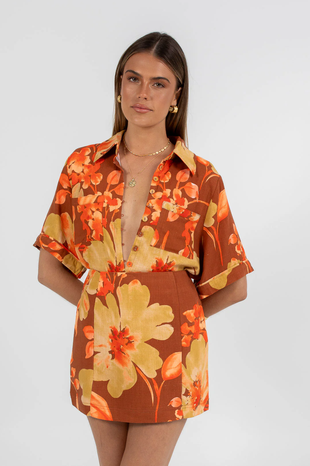 Zaira Mini Skirt Solvana Print - Image 17