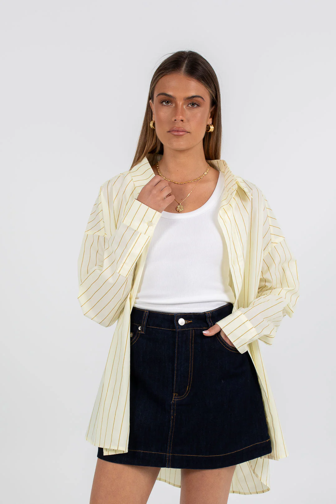 Dilyn Shirt Lemon Stripe