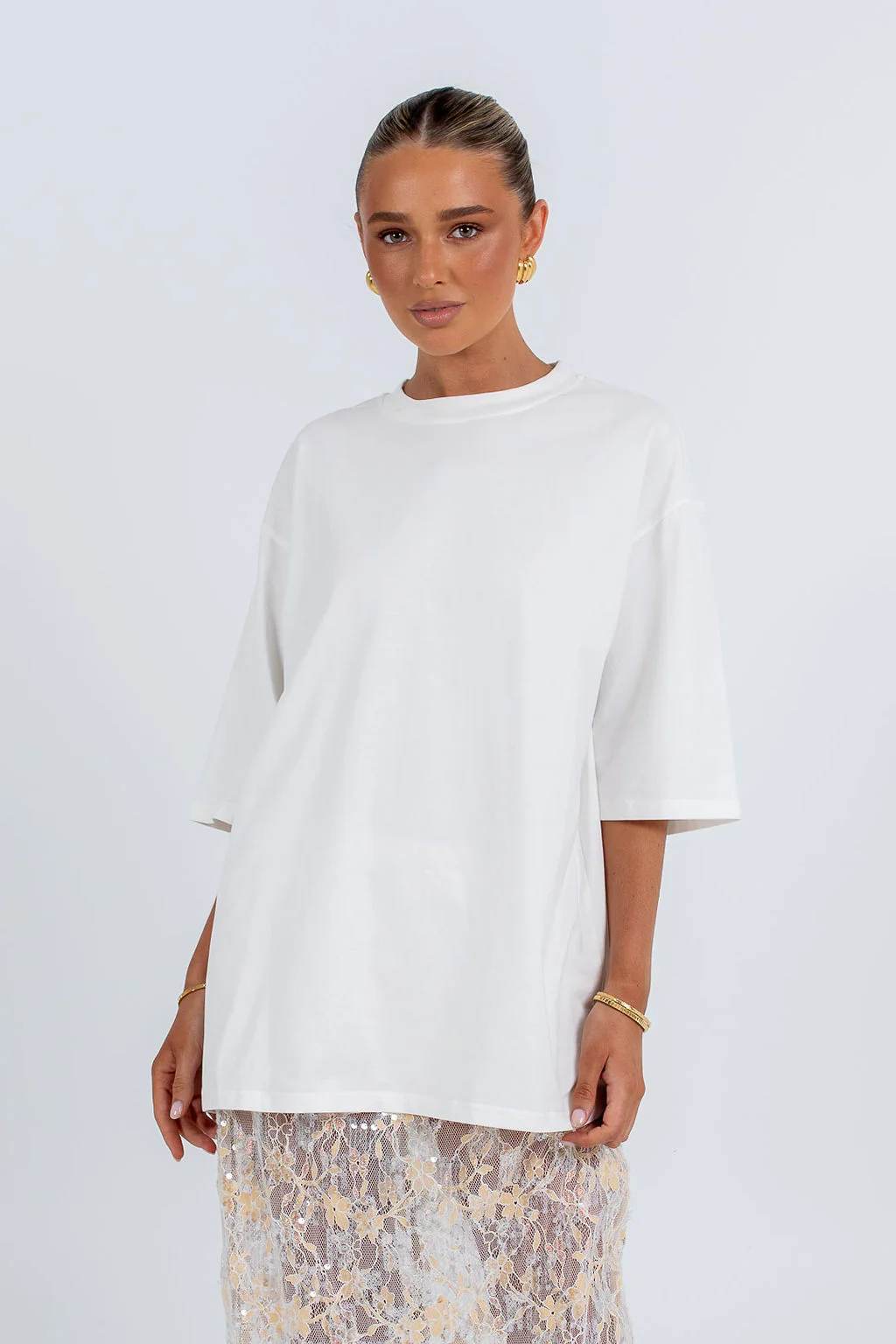 Qasim Sequin Skirt Champagne - Image 10