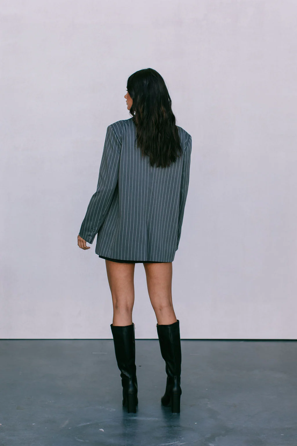 Quade Blazer Charcoal Pinstripe - Image 12