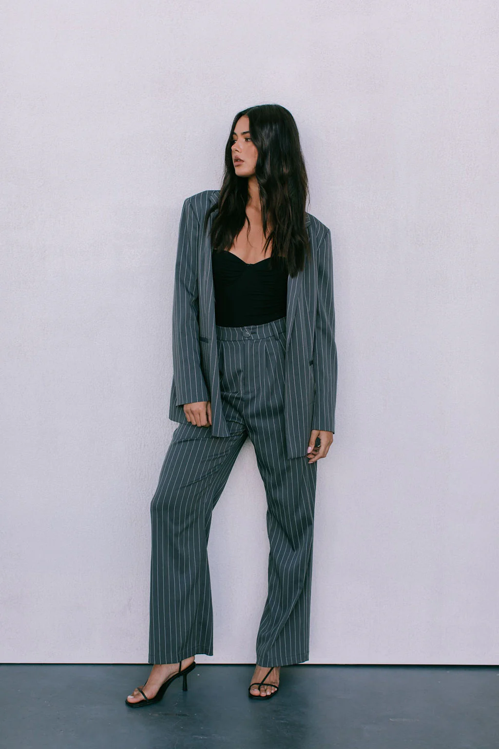 Quade Blazer Charcoal Pinstripe - Image 13